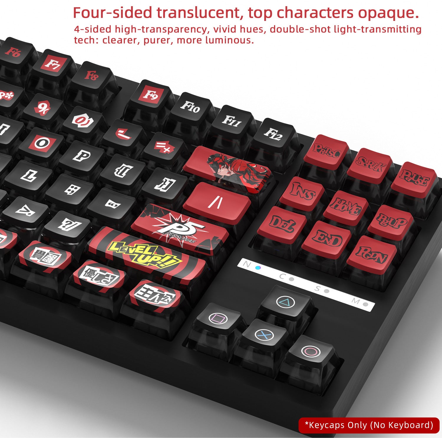 Kasumi Four-Sided Backlight Keycaps