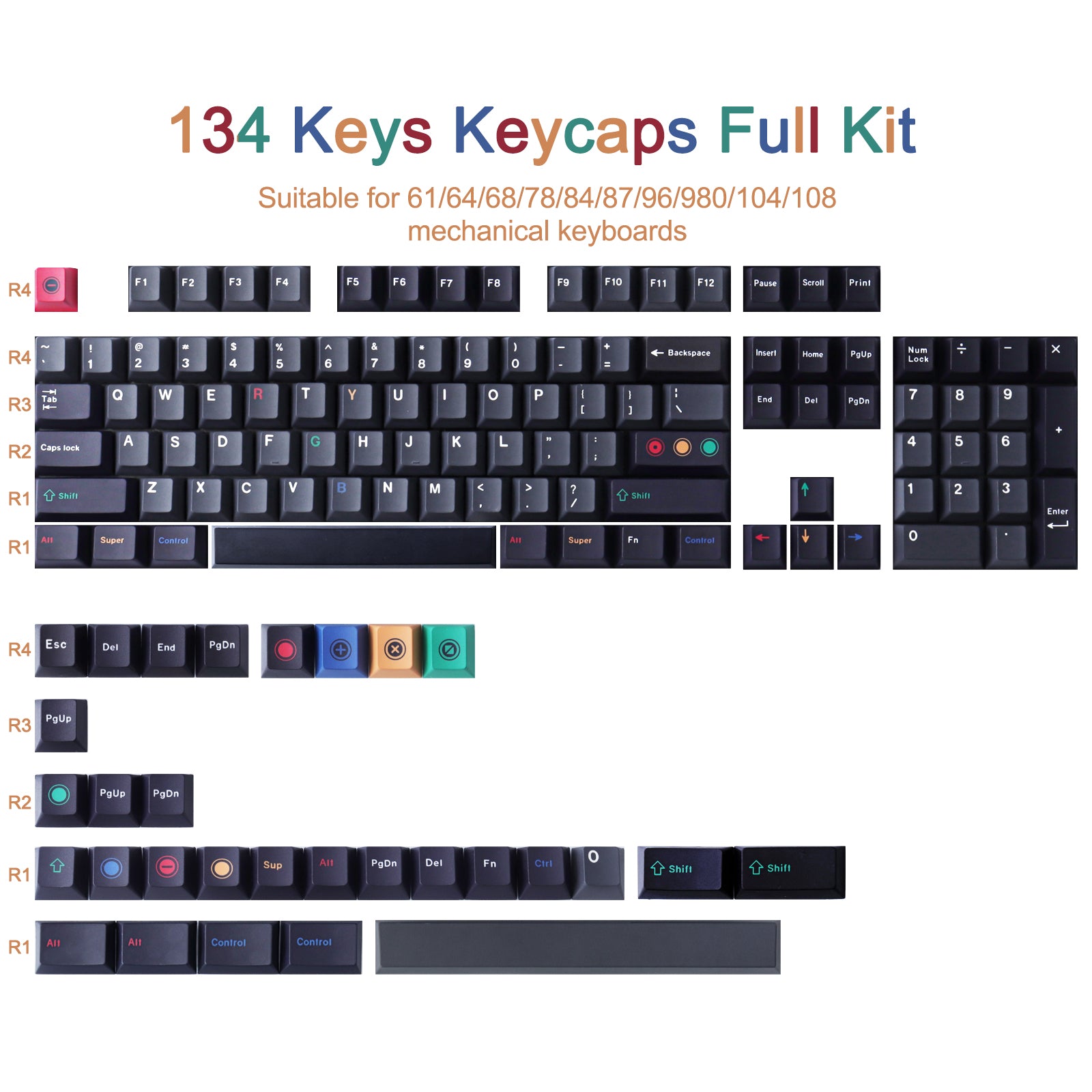 Black Light keycaps