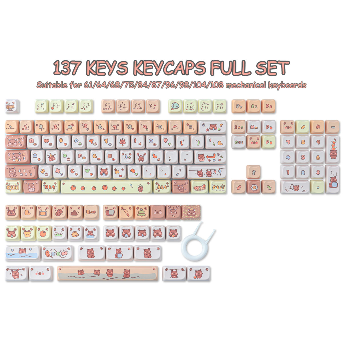 Capibara keycaps