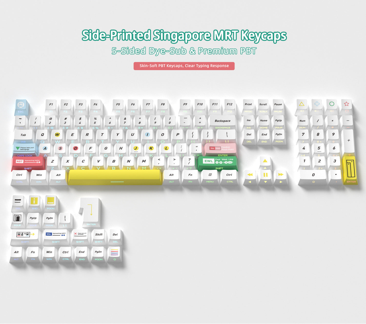 Singapore MRT Side Backlight Keycaps