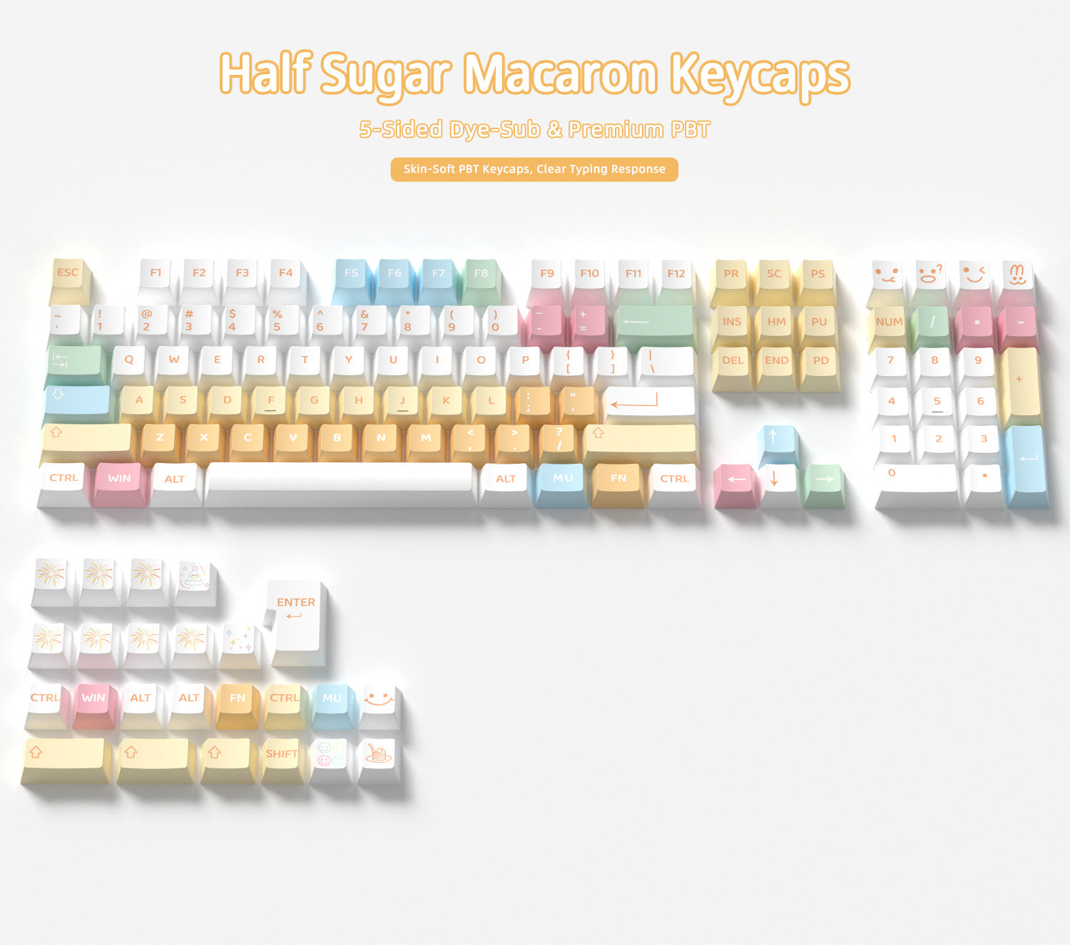 Half Sugar Macaron Keycaps