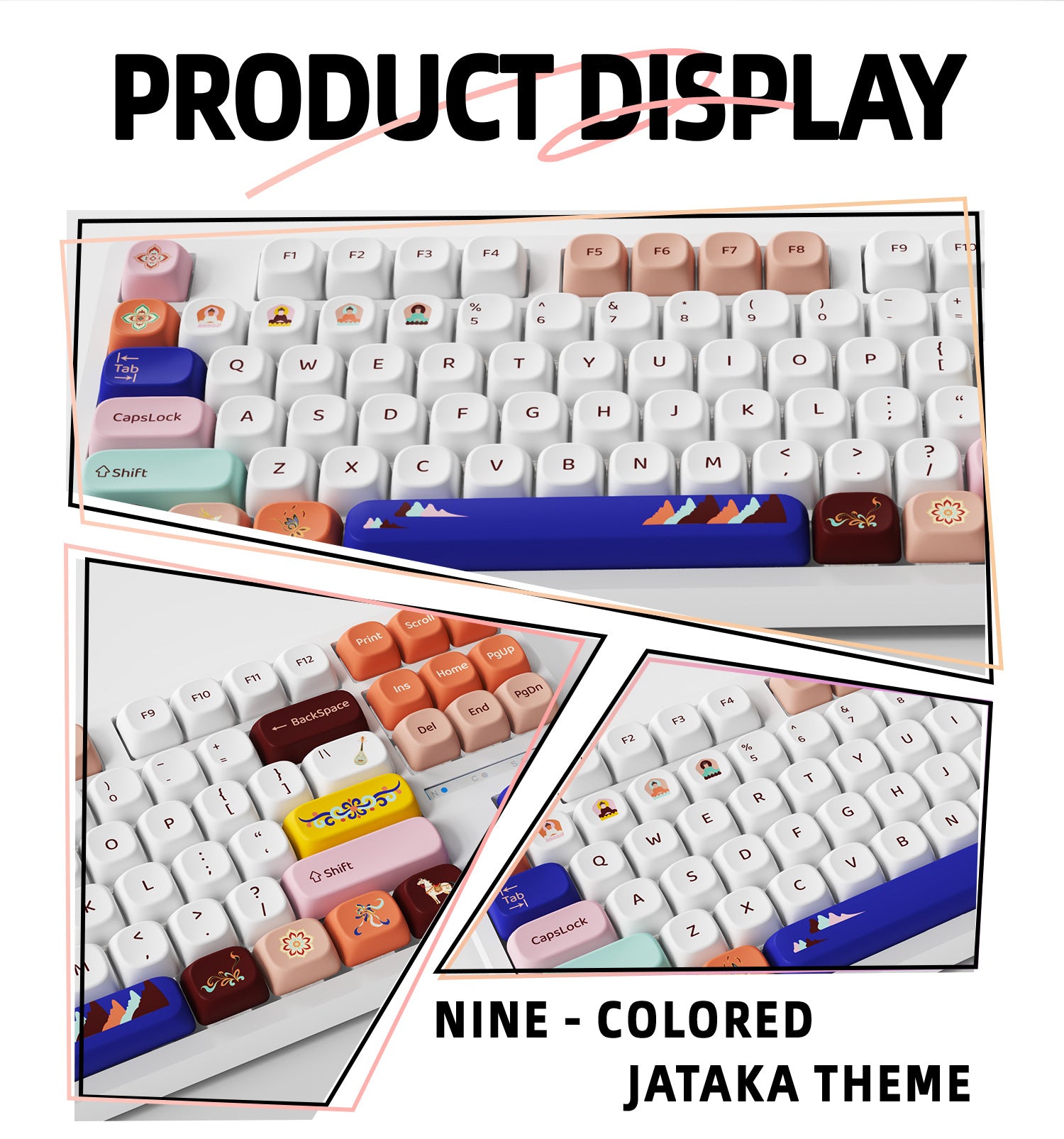 Nine Colored Jataka Keycaps