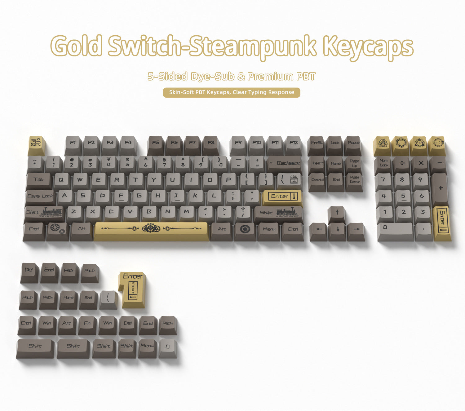 Steampunk Keycaps