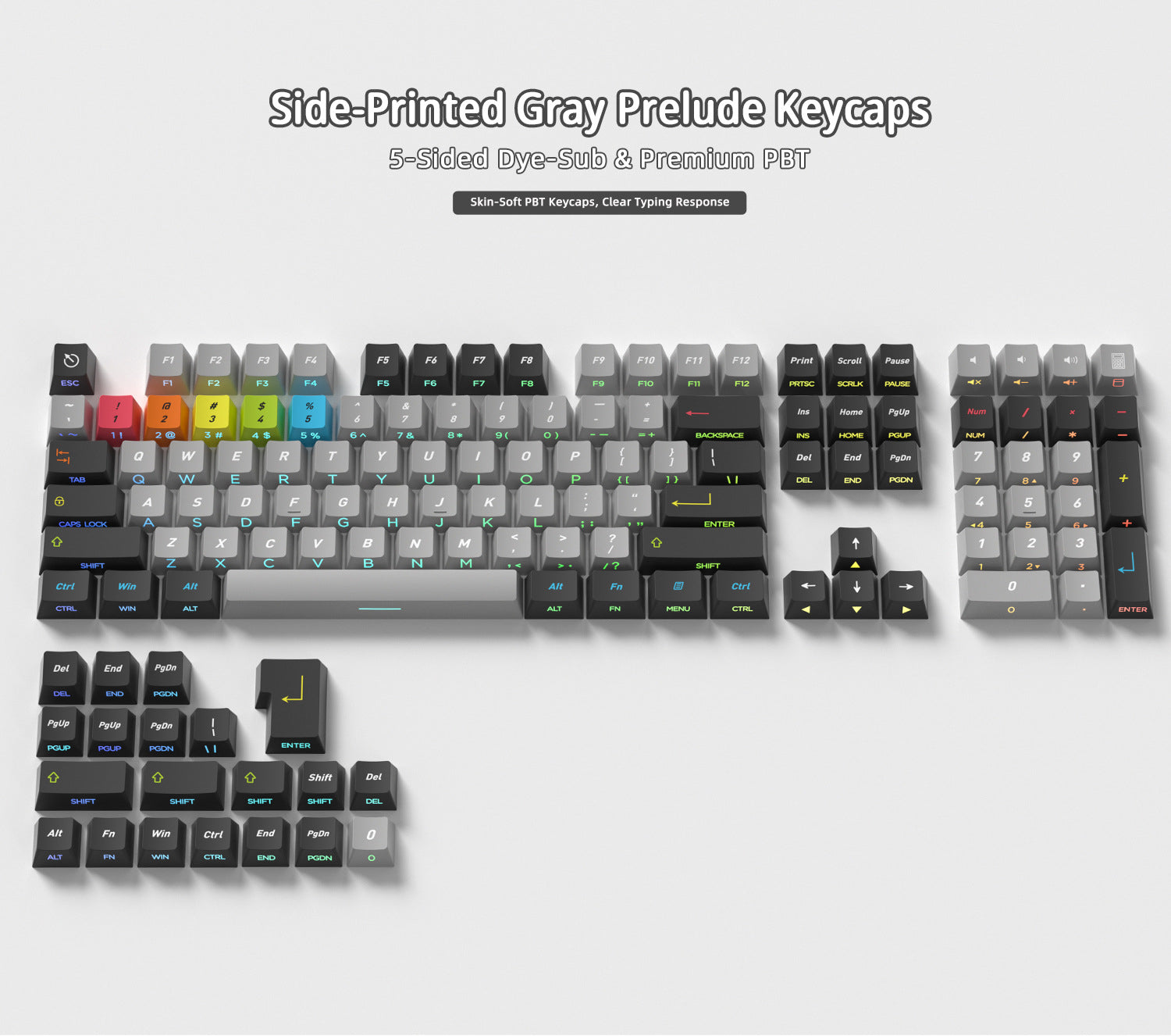 Printed Miffy Side Backlight Keycaps