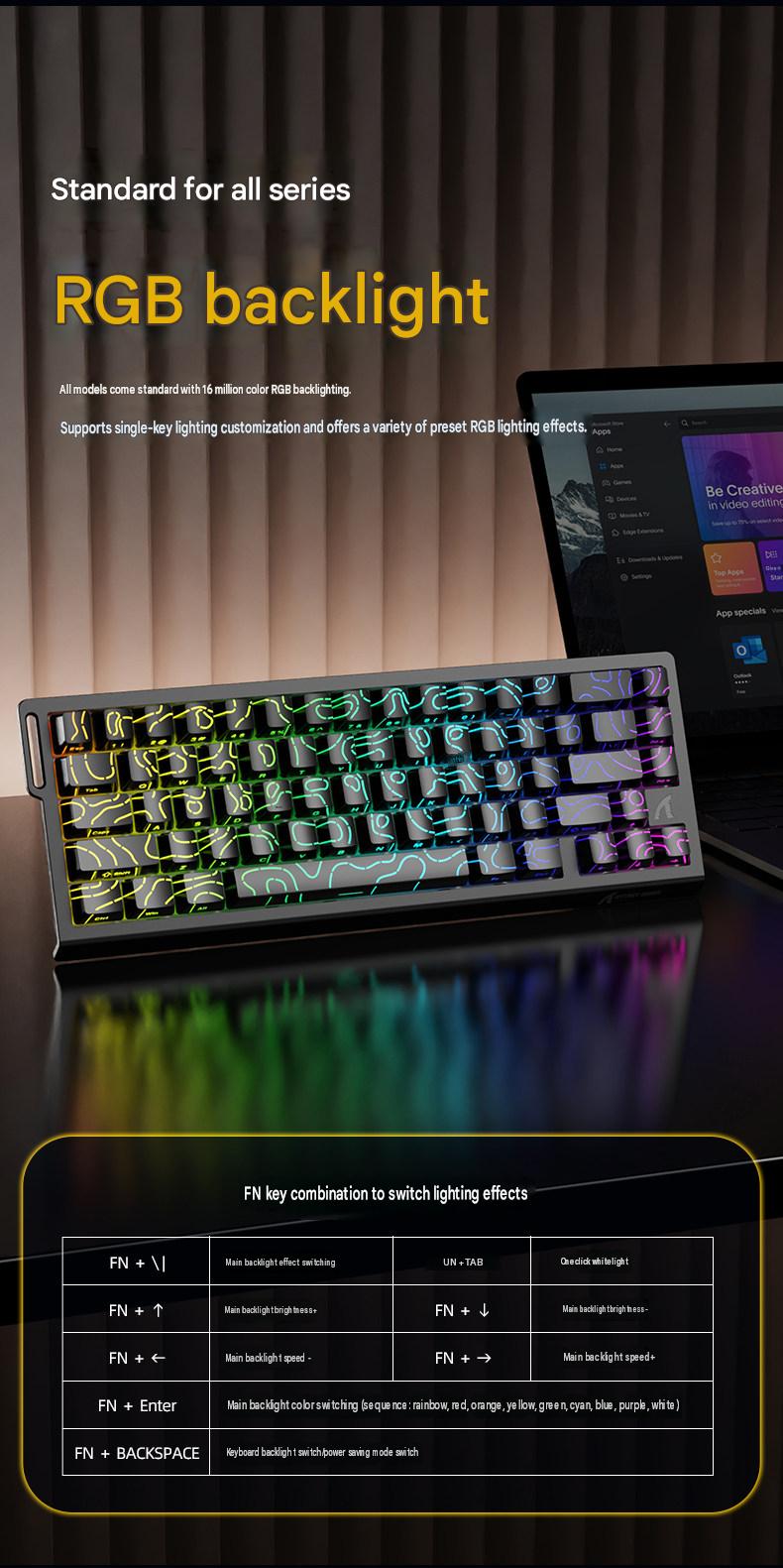 Attack Shark X68HE Magnetic Switch Mechanical Gaming Keyboard