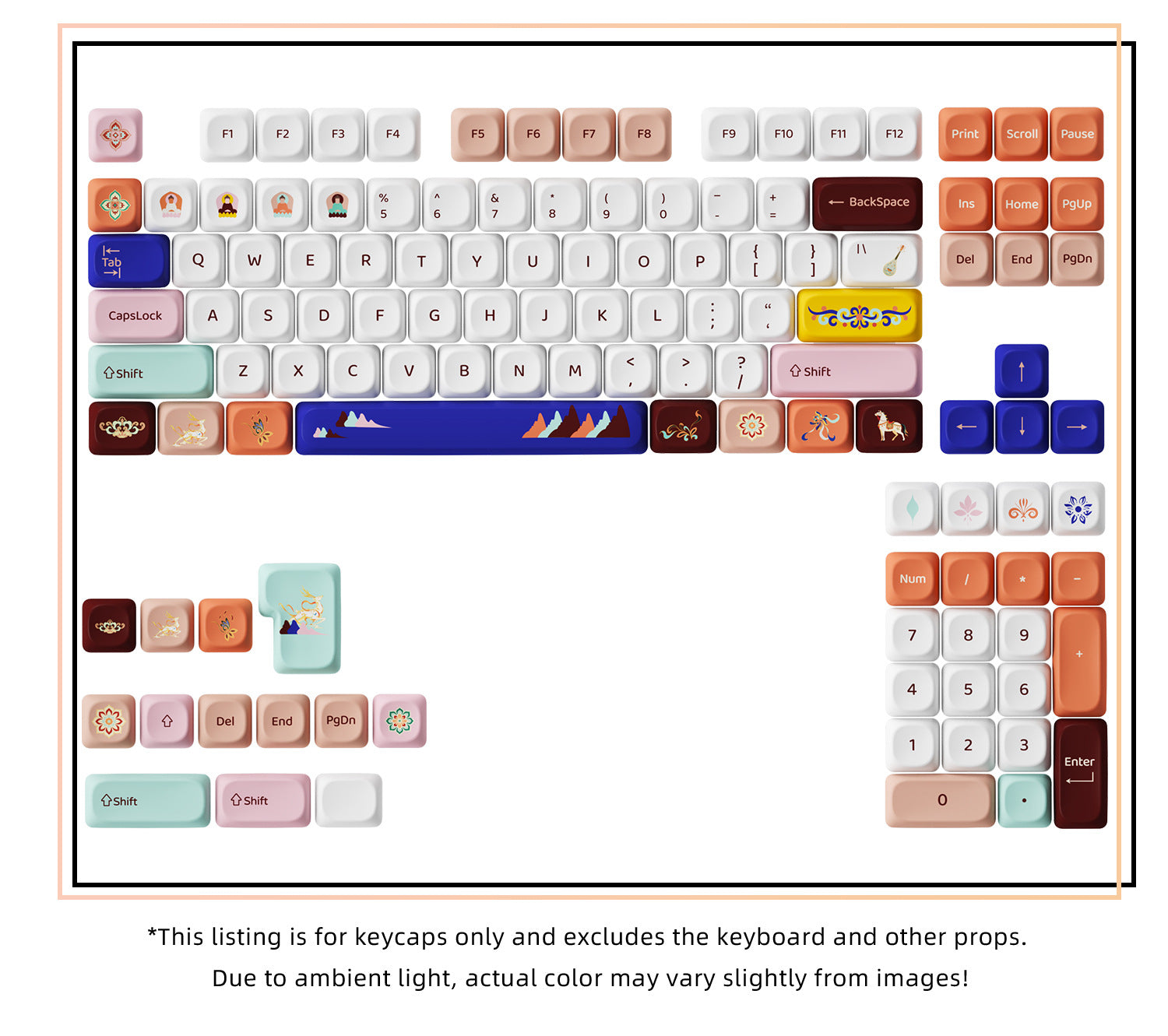 Nine Colored Jataka Keycaps