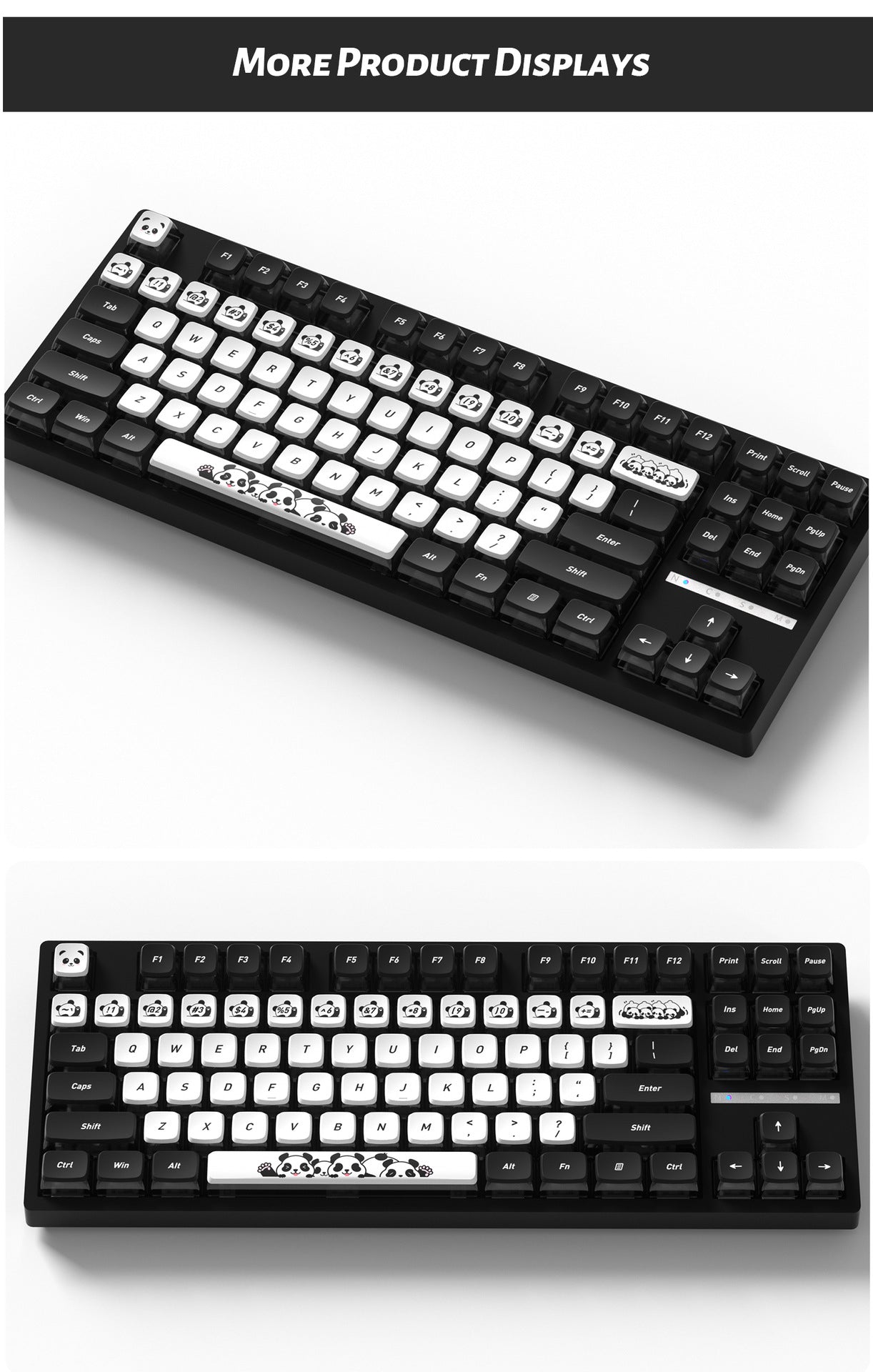Panda Four-Sided Backlight Keycaps