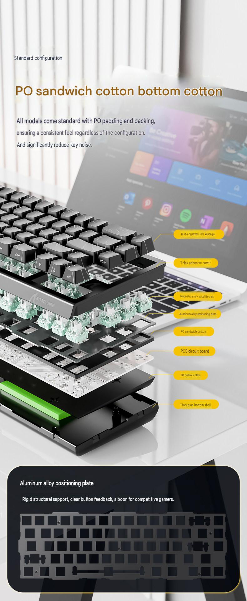 Attack Shark X68HE Magnetic Switch Mechanical Gaming Keyboard