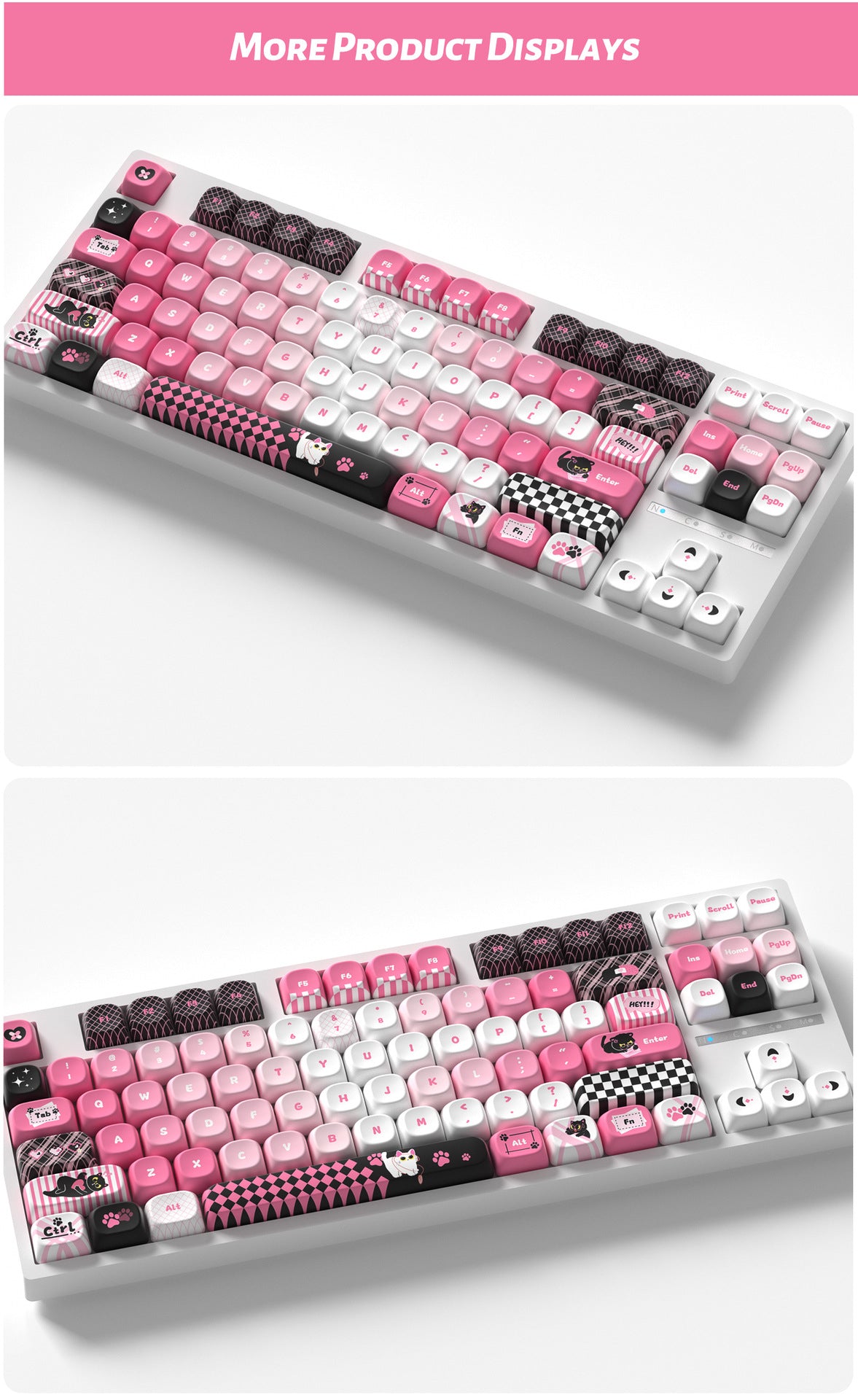 Sweet Cool Cat Keycaps
