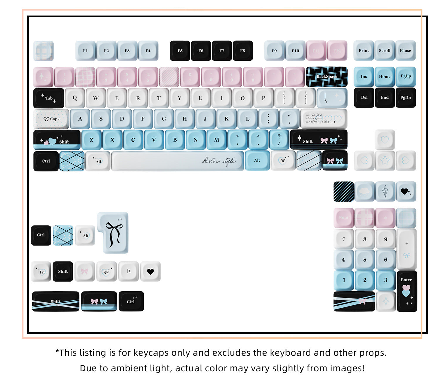 Blue Ribbon Keycaps