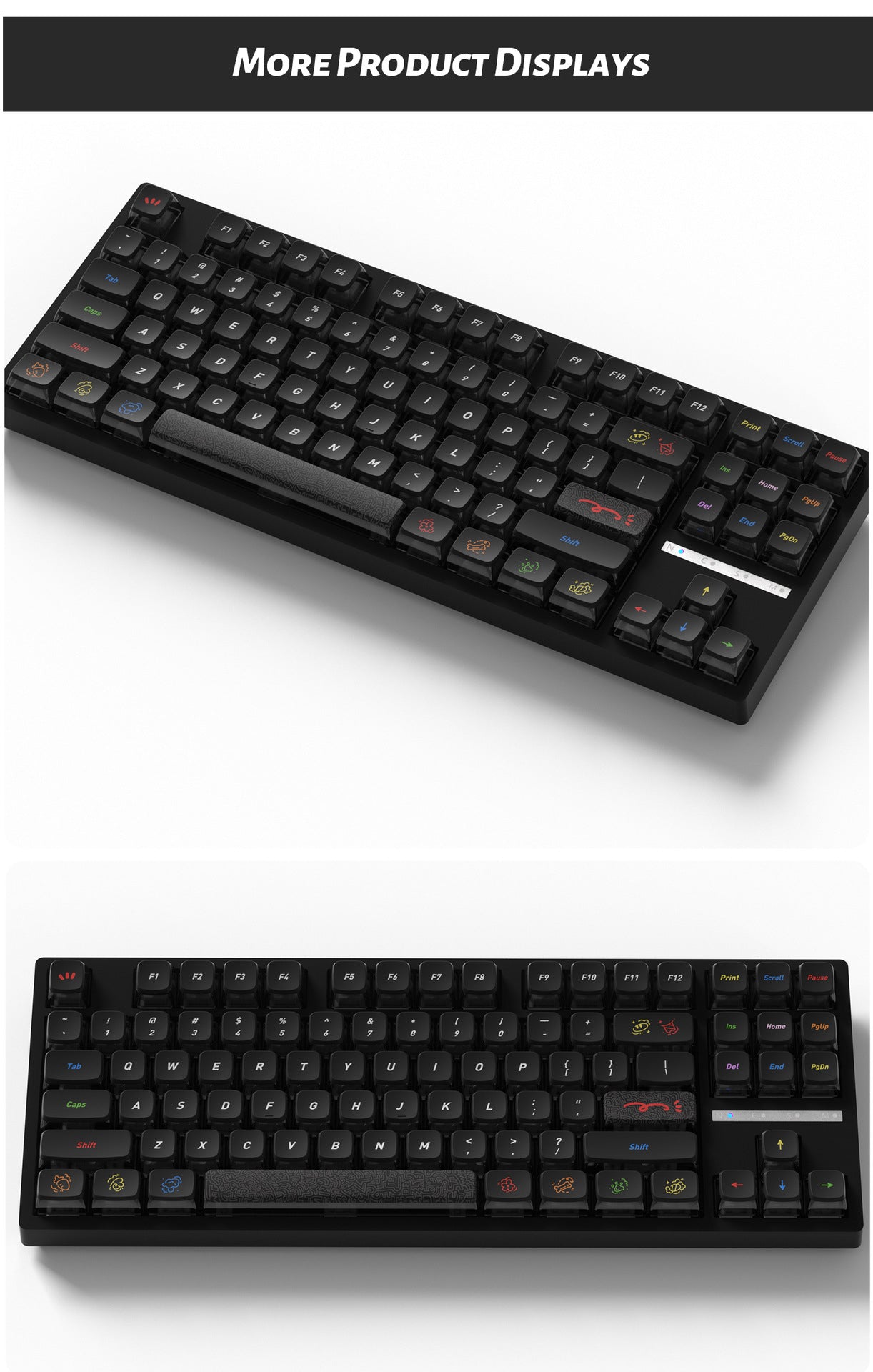 Graffiti Four-Sided Backlight Keycaps