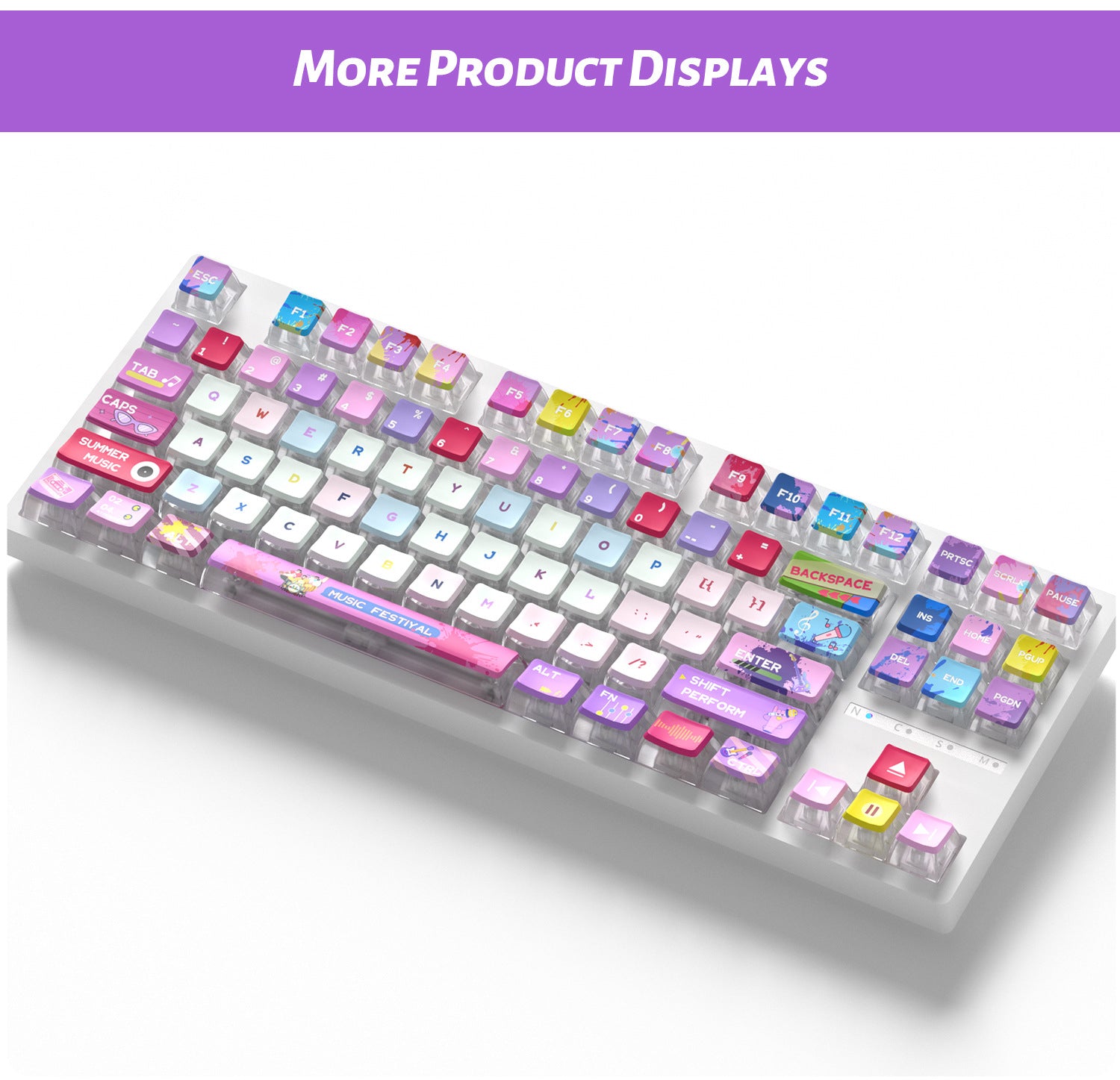Electric Vibe Four-Sided Backlight Keycaps