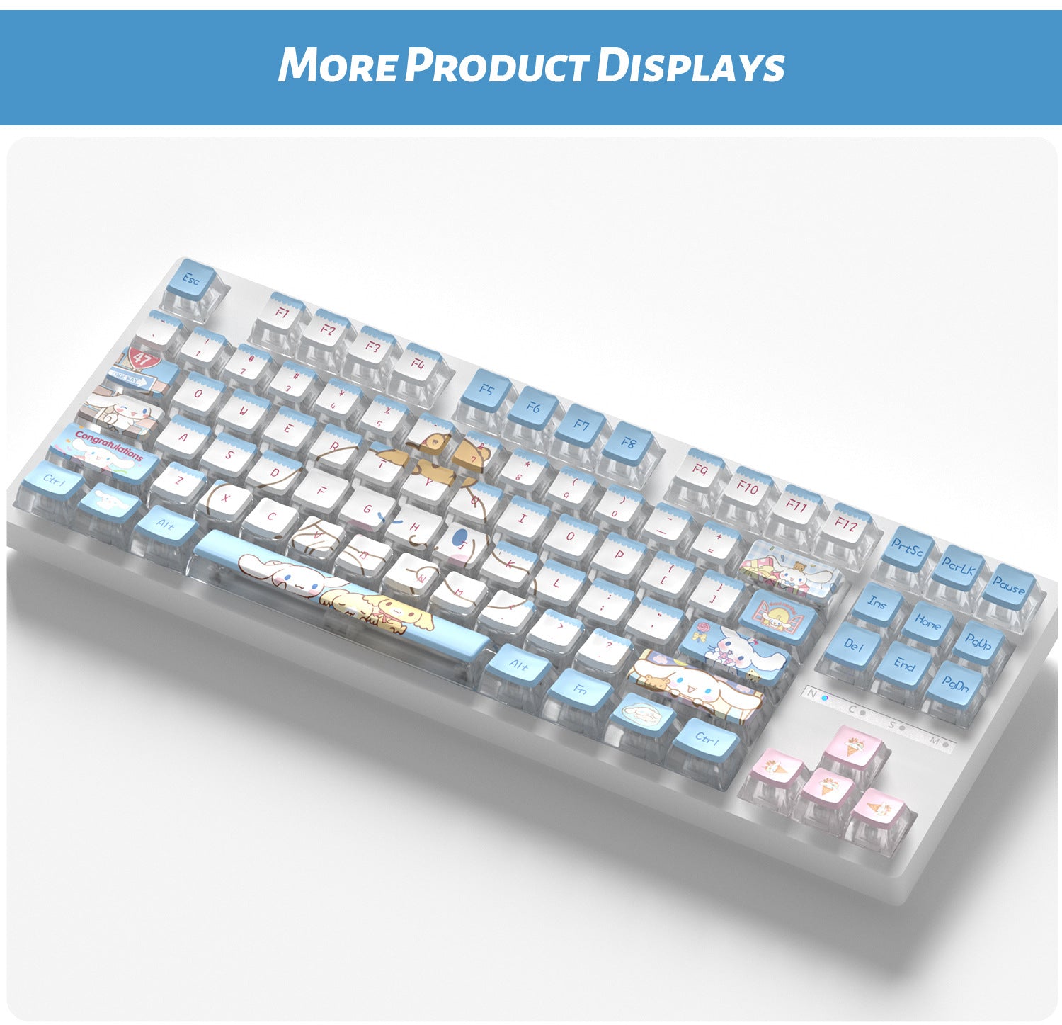 Cinnamoroll Four-Sided Backlight Keycaps