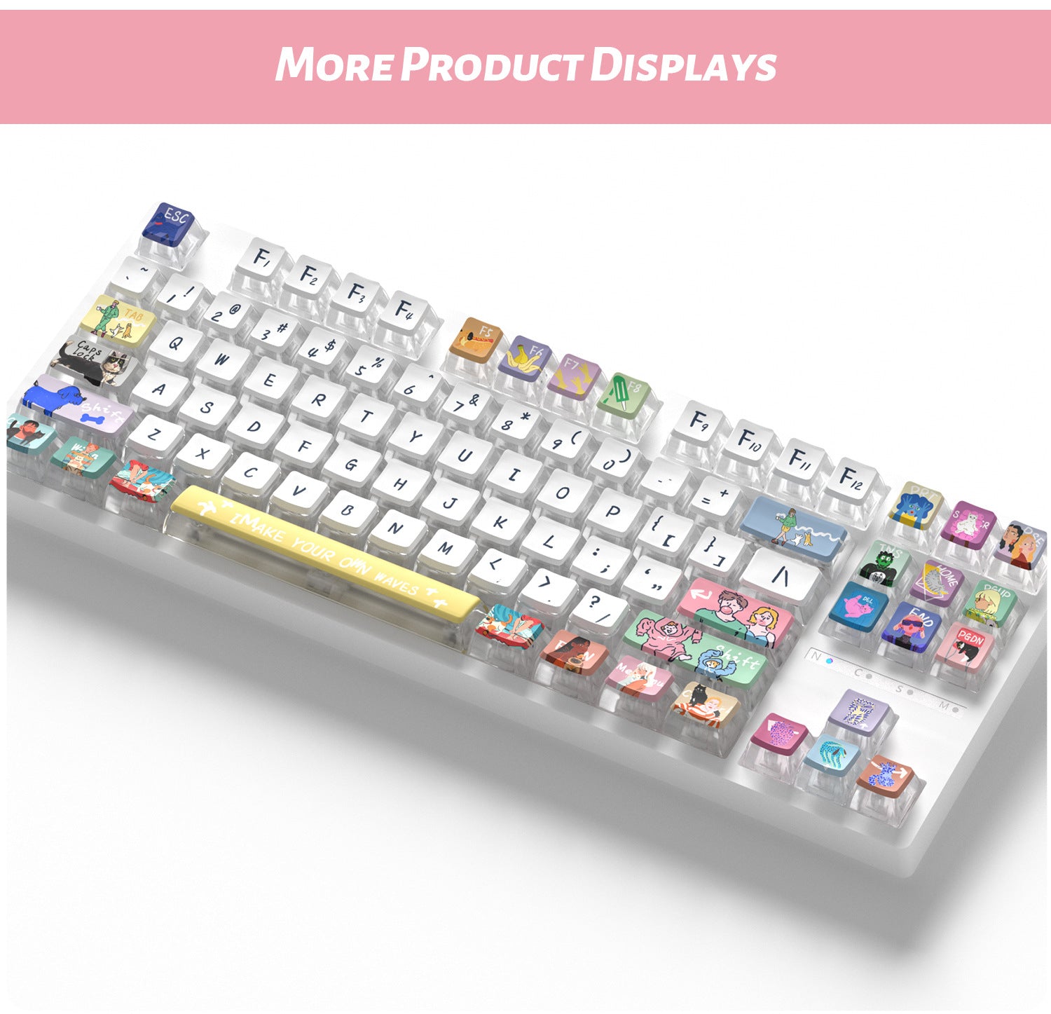 Trend Wave Four-Sided Backlight Keycaps