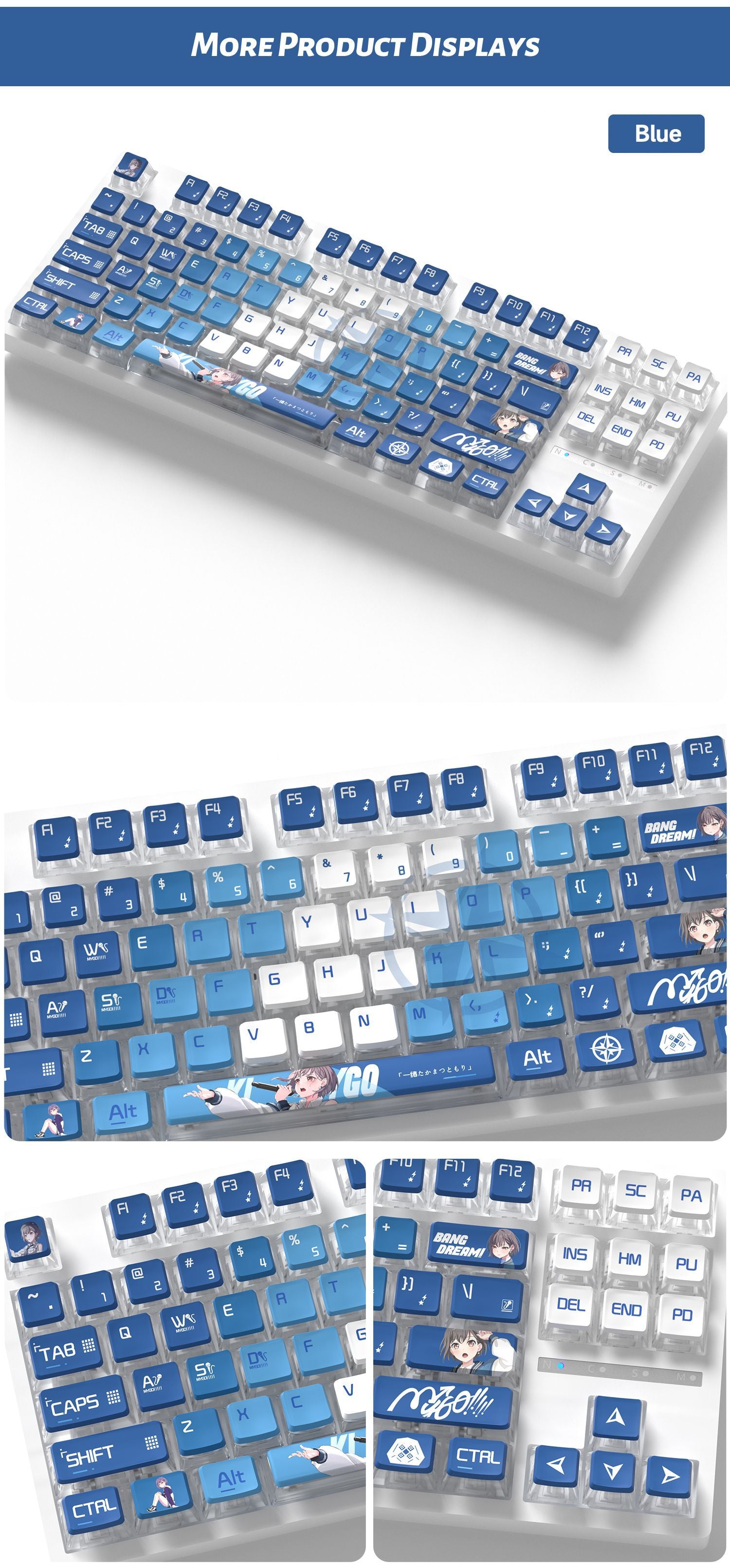 Takamatsu Tomori Four-Sided Backlight Keycaps