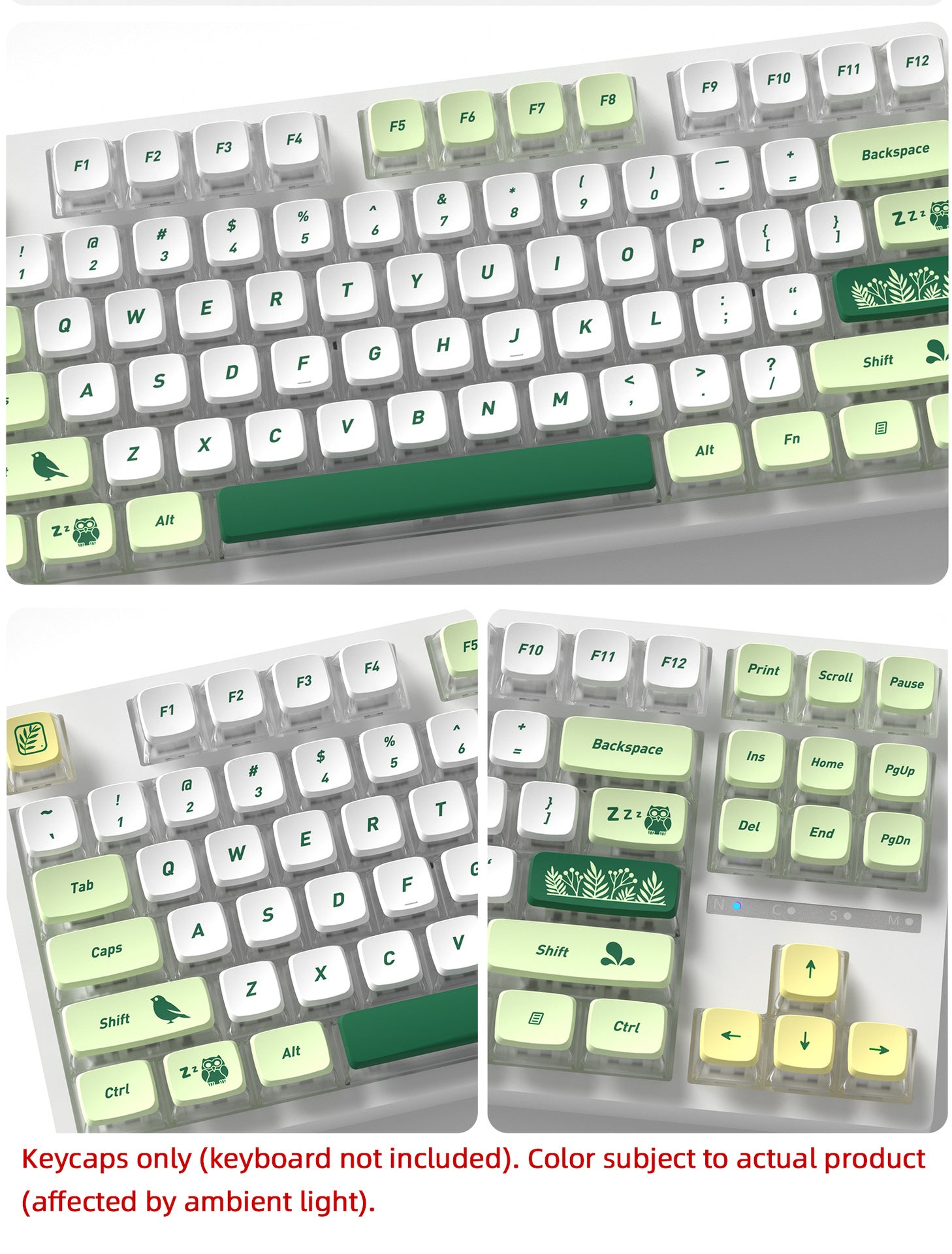 Botanical Garden Four-Sided Backlight Keycaps