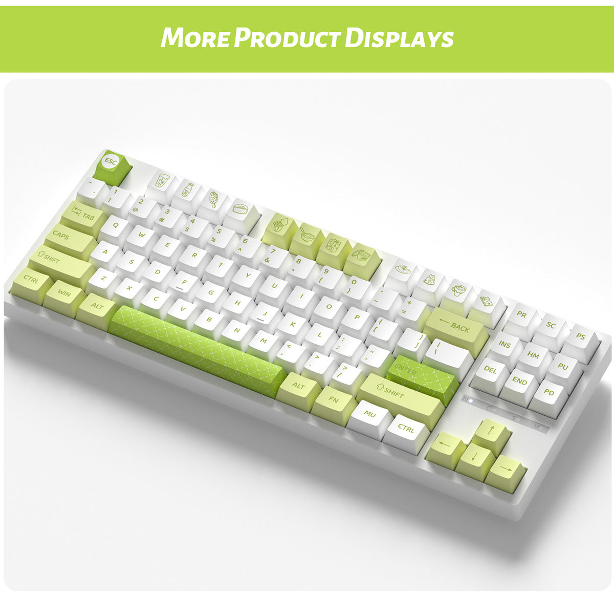 Yogurt Avocado Keycaps