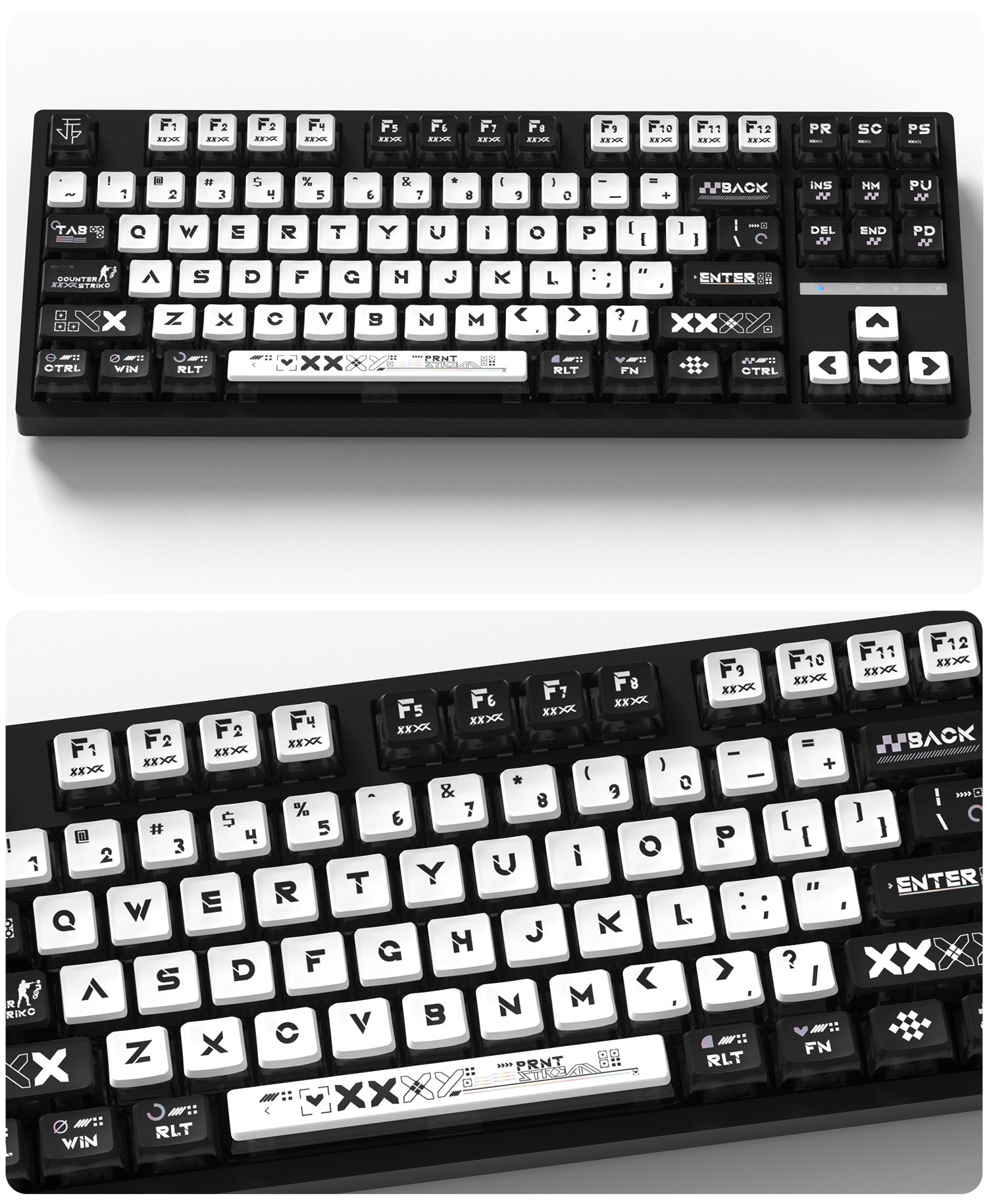 Sticker Collection Four-Sided Backlight Keycaps