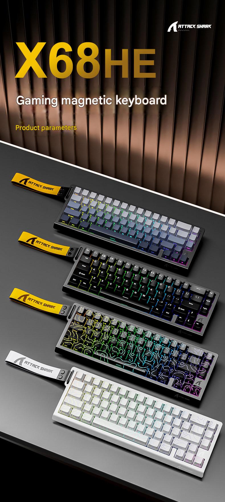 Attack Shark X68HE Magnetic Switch Mechanical Gaming Keyboard