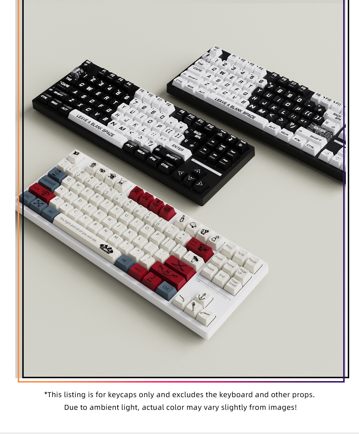 Pirates Caribbean Keycaps