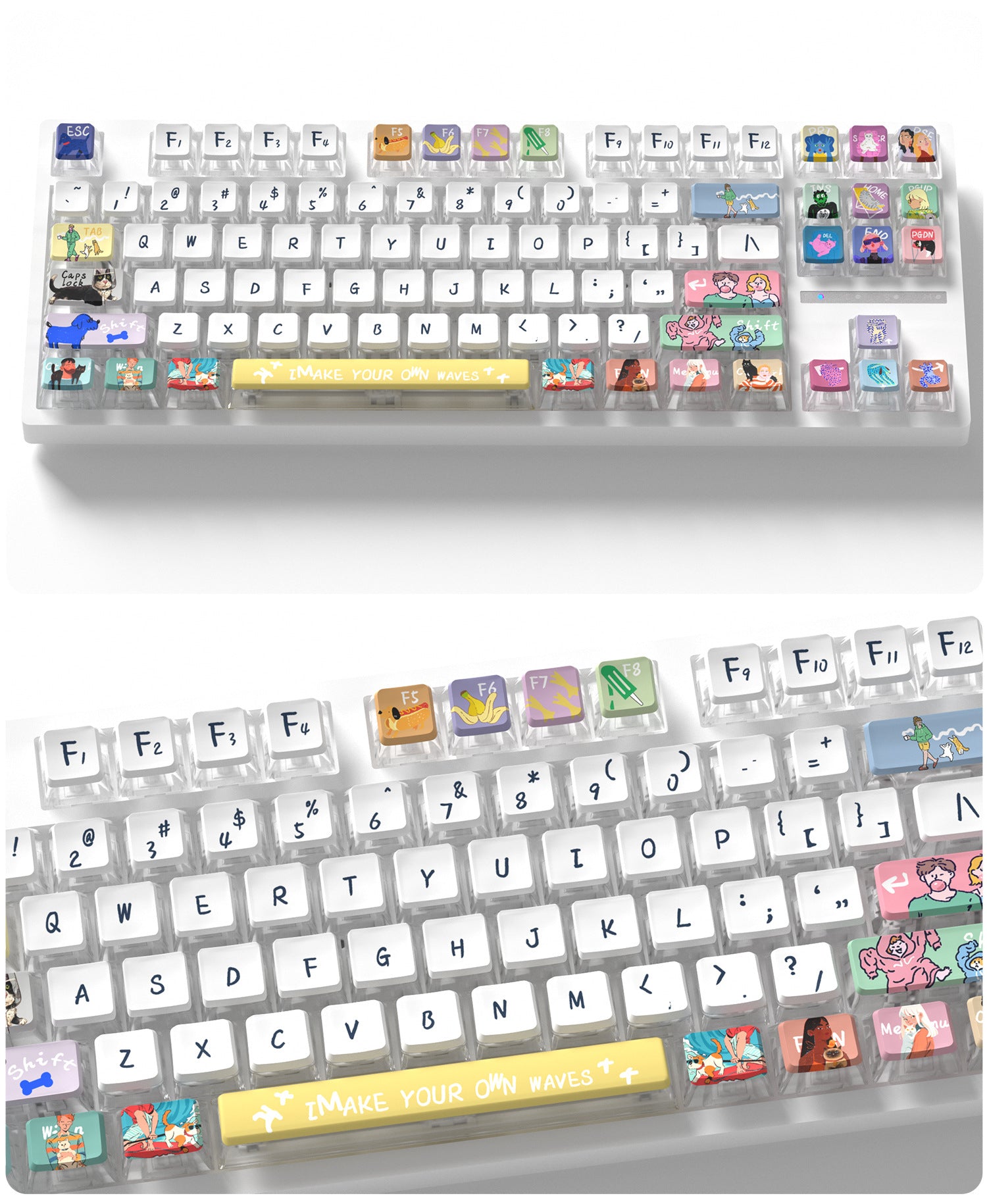 Trend Wave Four-Sided Backlight Keycaps
