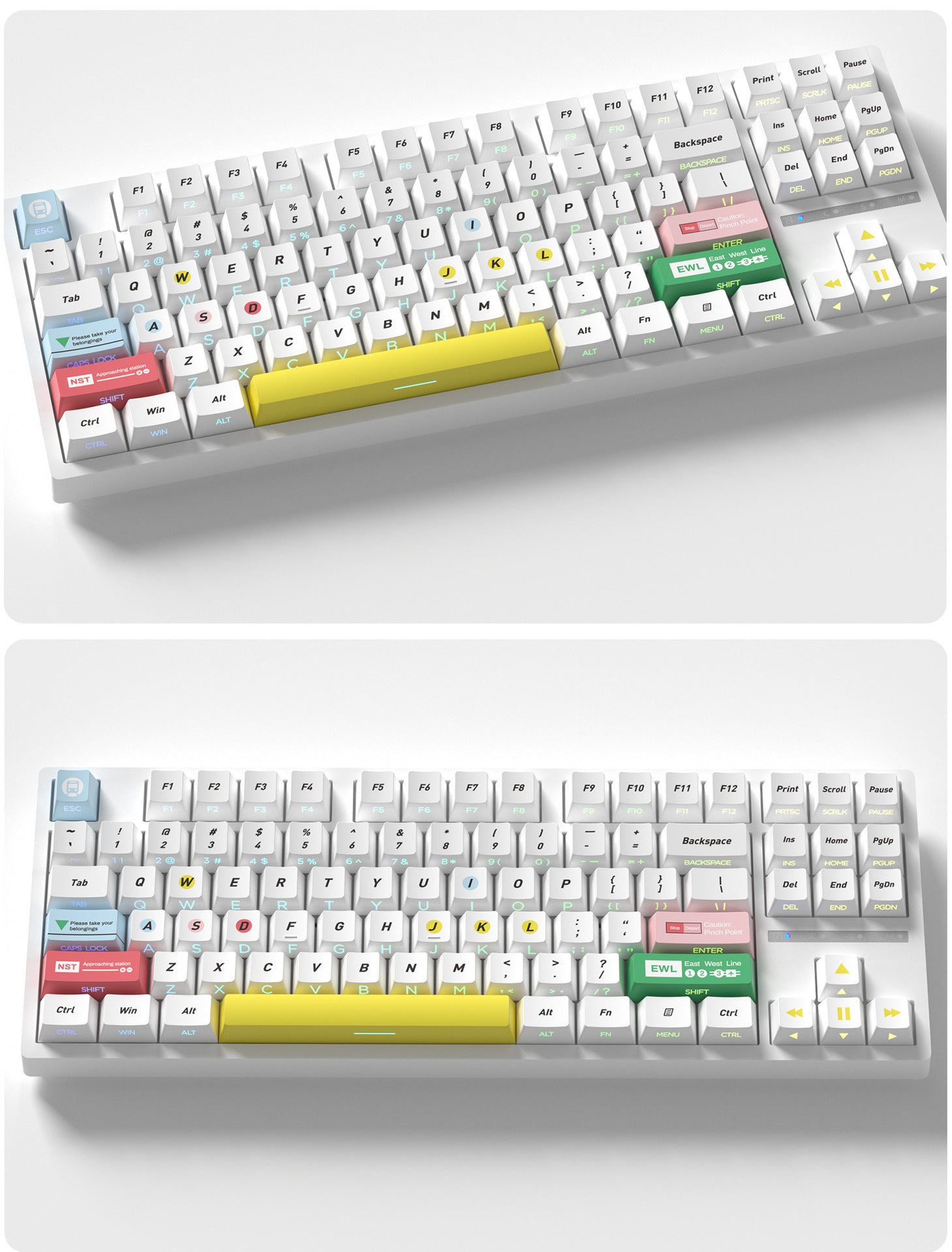 Singapore MRT Side Backlight Keycaps