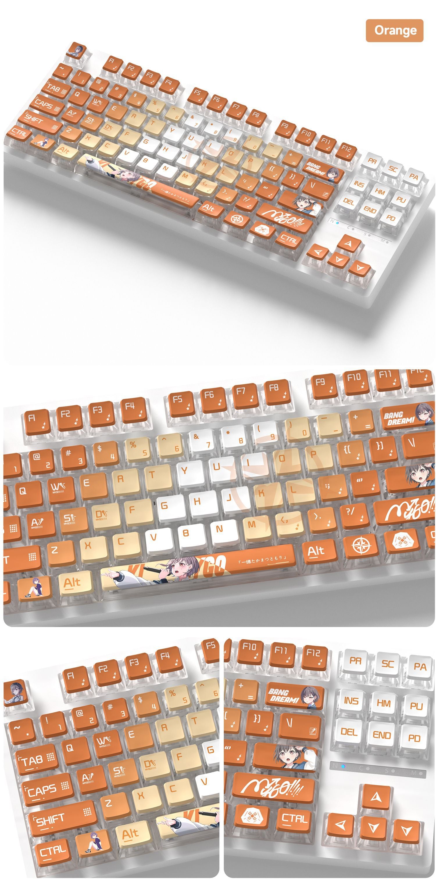 Takamatsu Tomori Four-Sided Backlight Keycaps