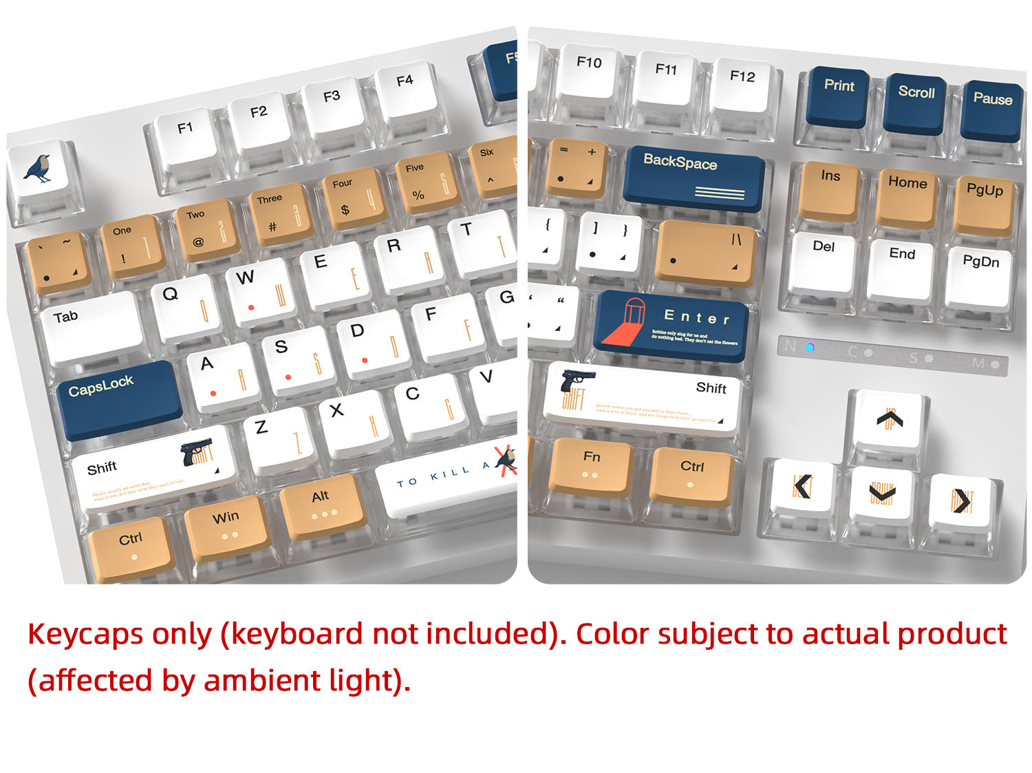 Robin Four-Sided Backlight Keycaps