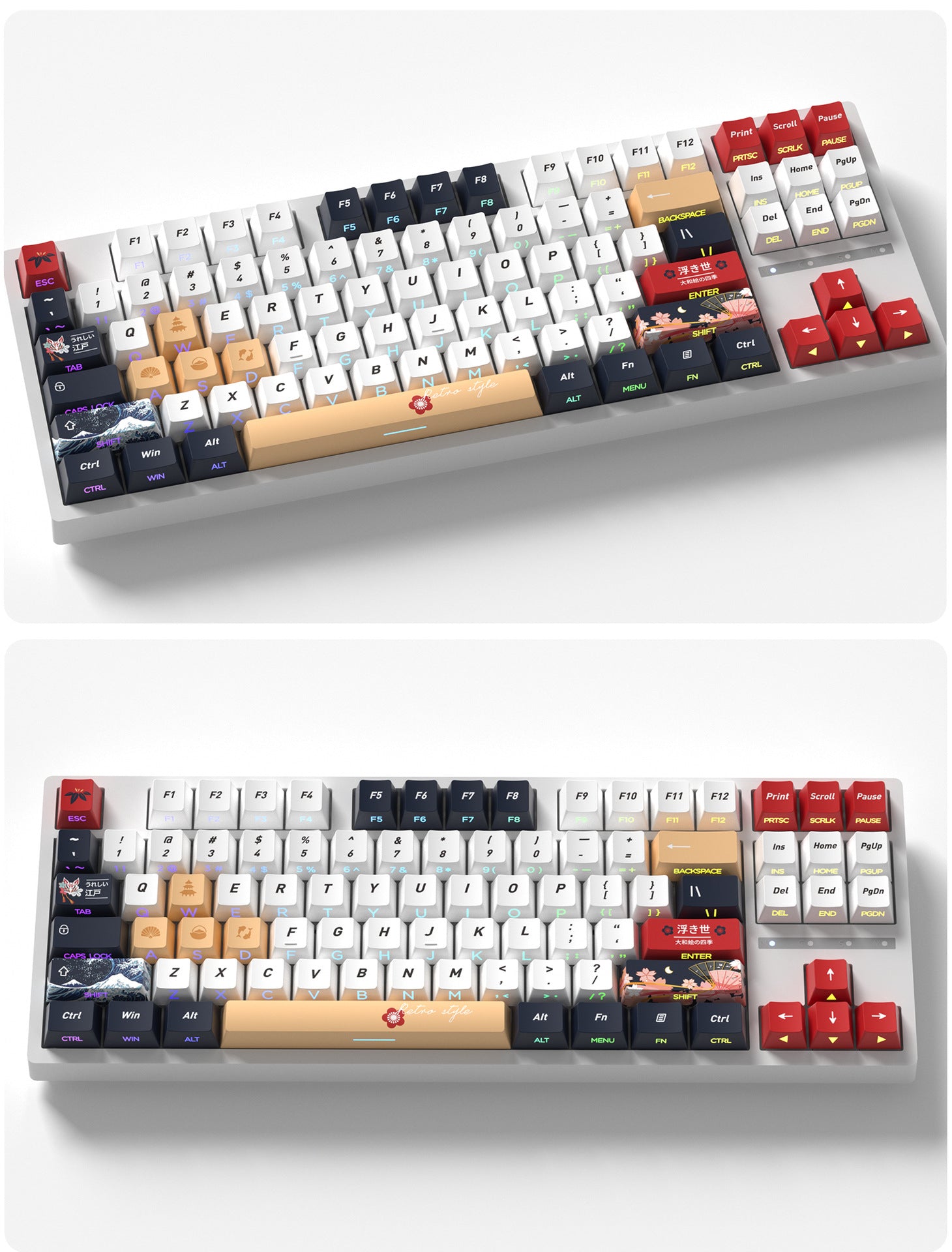 Ukiyo-e Side Backlight Keycaps