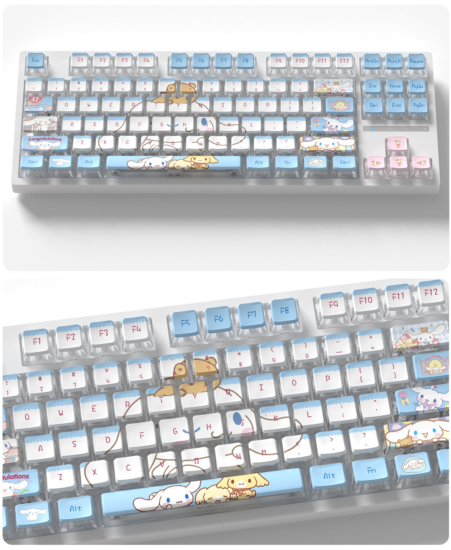 Cinnamoroll Four-Sided Backlight Keycaps