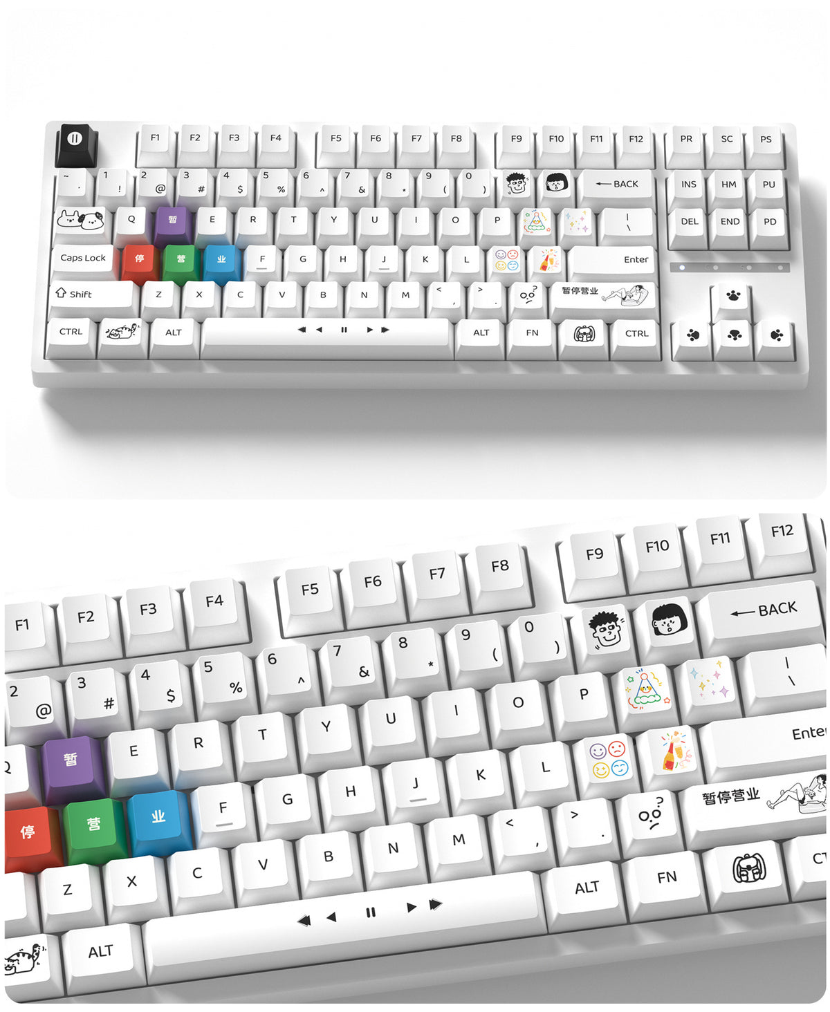 Temporarily Closed Keycaps