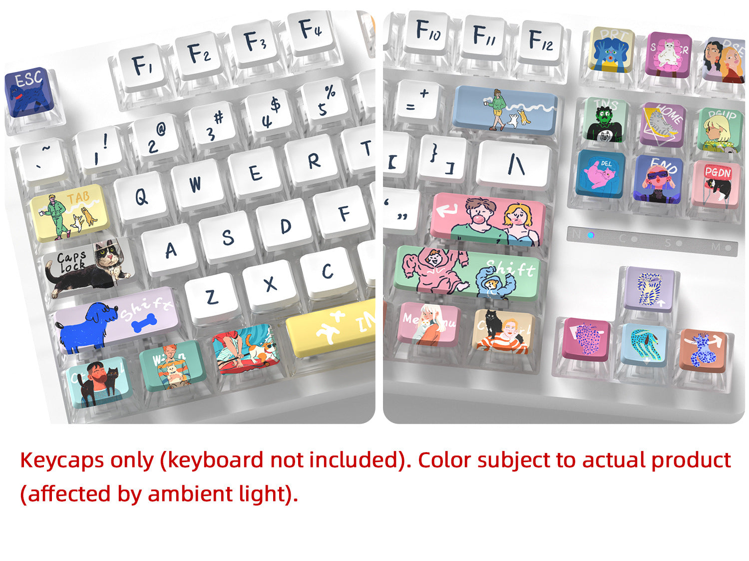 Trend Wave Four-Sided Backlight Keycaps
