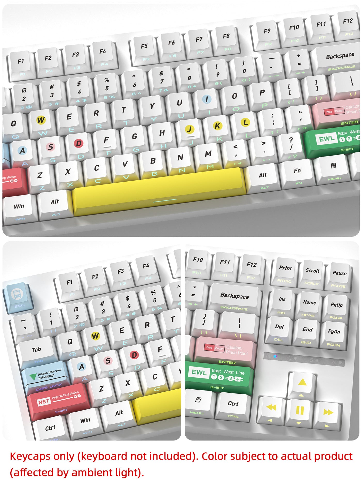 Singapore MRT Side Backlight Keycaps