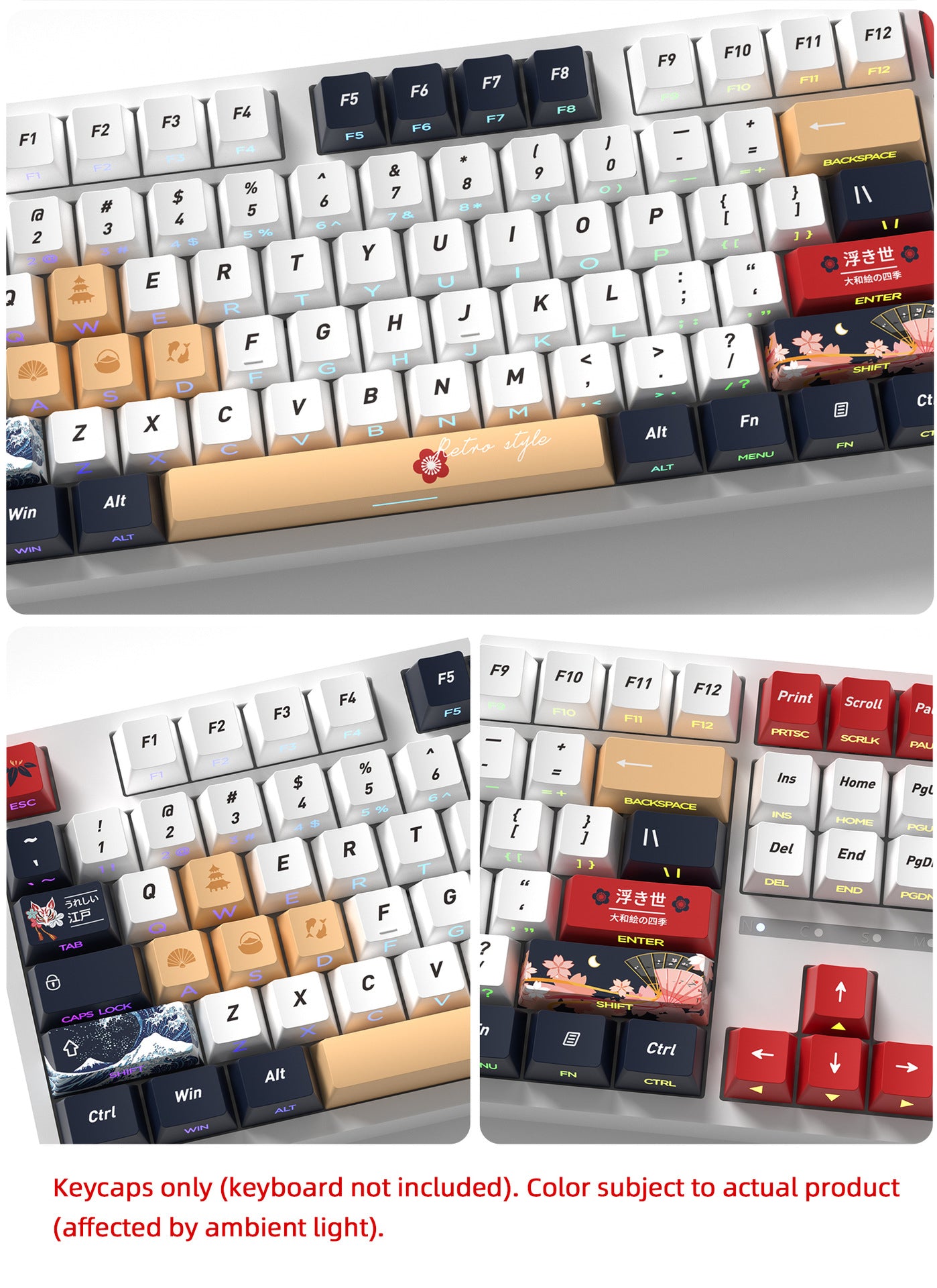 Ukiyo-e Side Backlight Keycaps