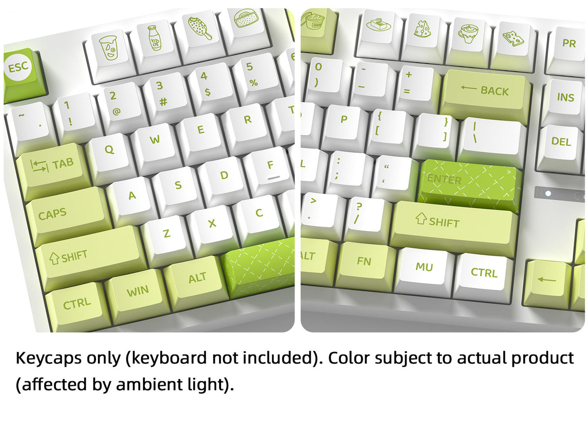 Yogurt Avocado Keycaps