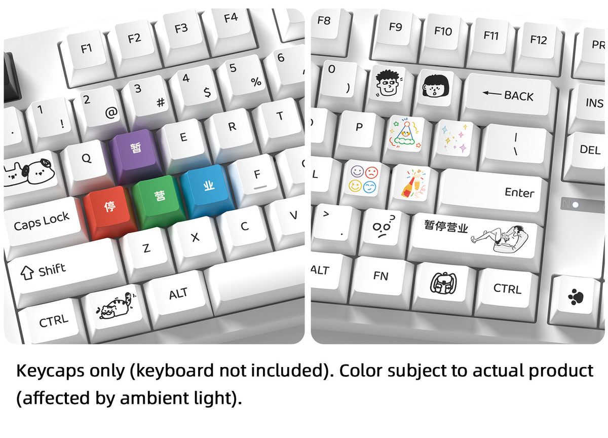 Temporarily Closed Keycaps