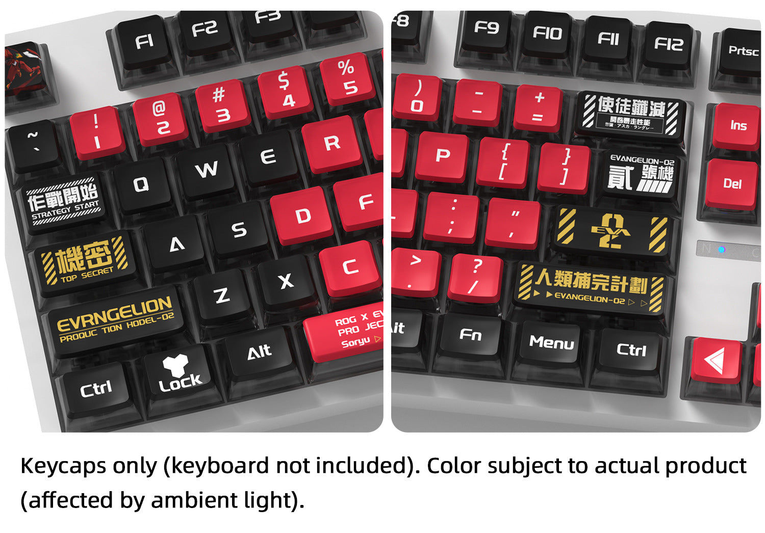 EVA Asuka Four-Sided Backlight Keycaps