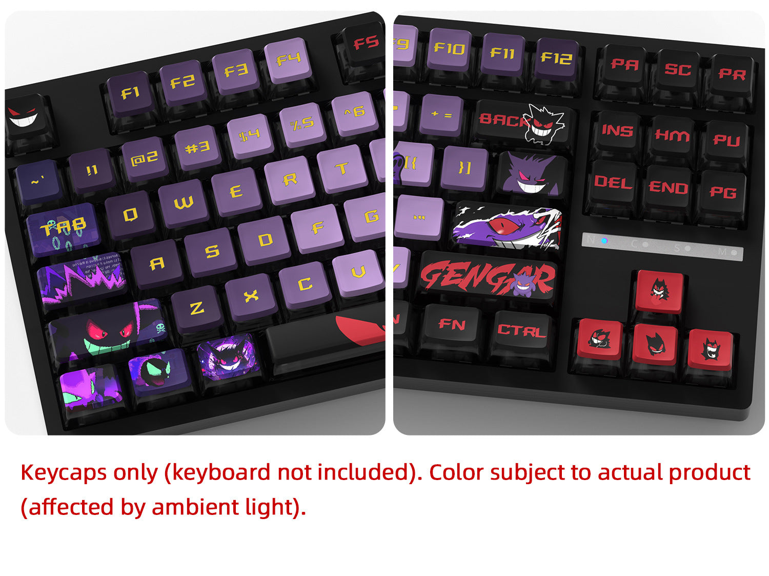Gengar Four-Sided Backlight Keycaps