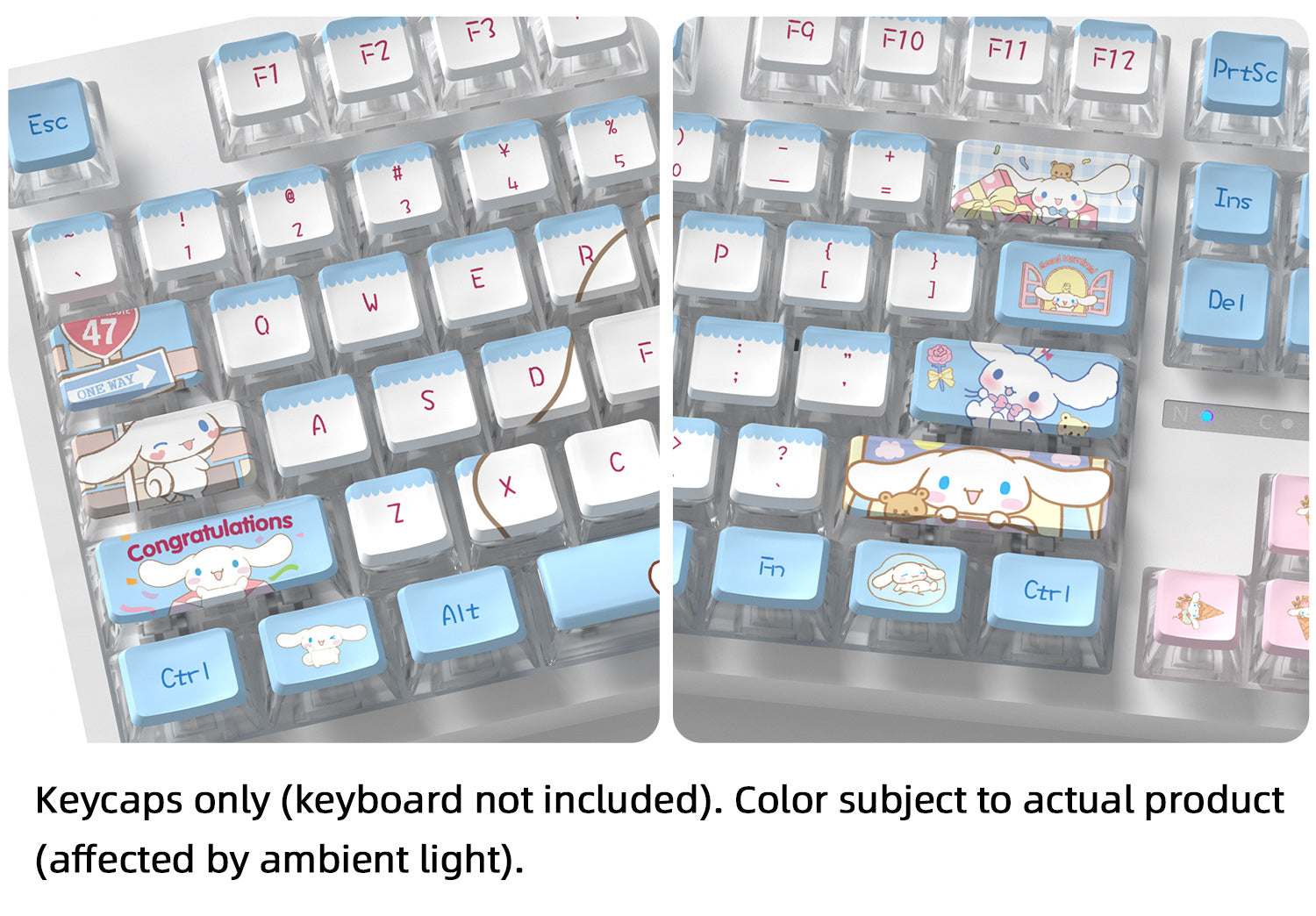Cinnamoroll Four-Sided Backlight Keycaps