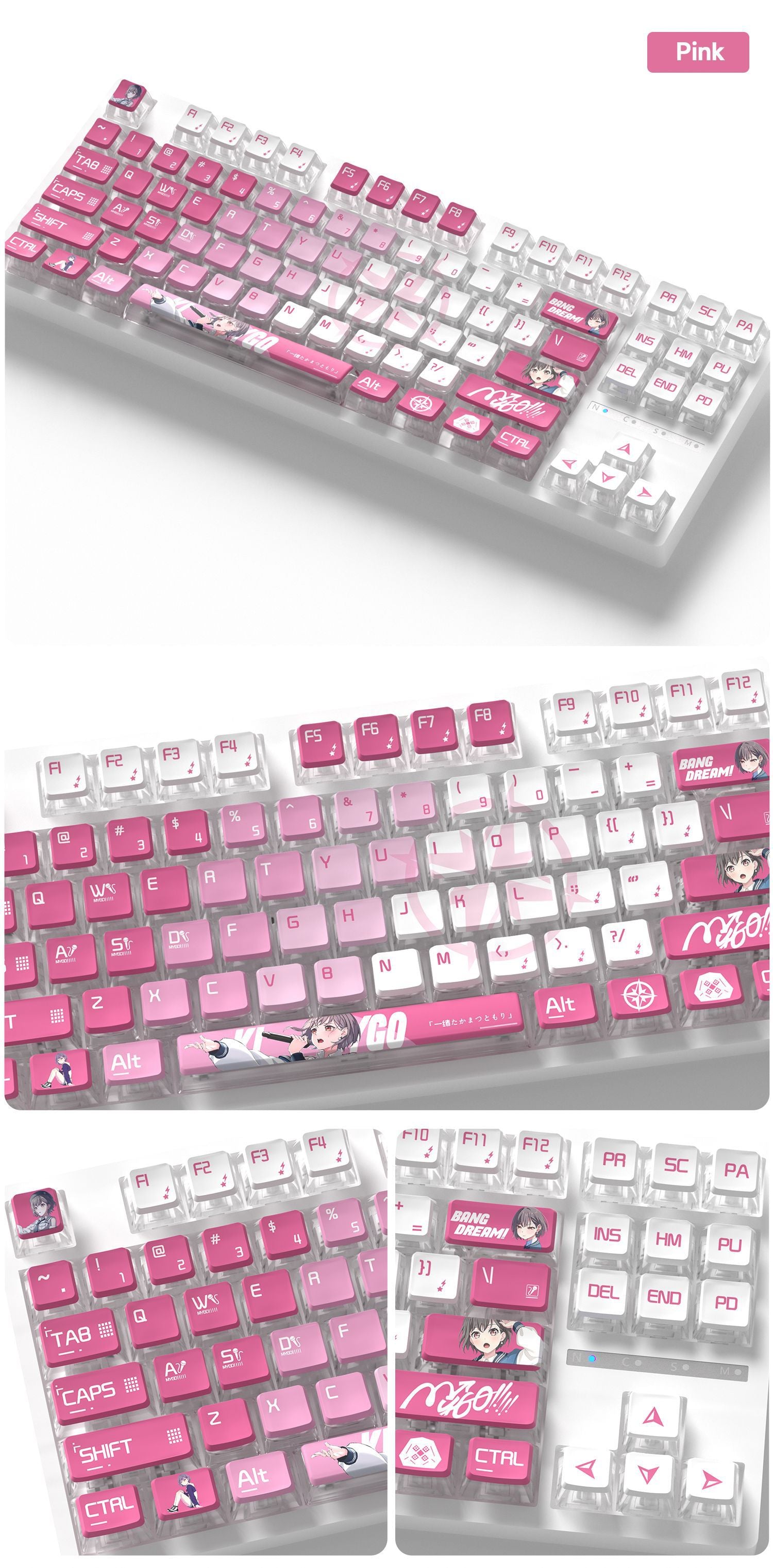 Takamatsu Tomori Four-Sided Backlight Keycaps