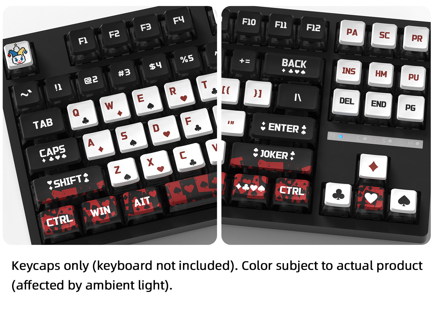 Poker Four-Sided Backlight Keycaps