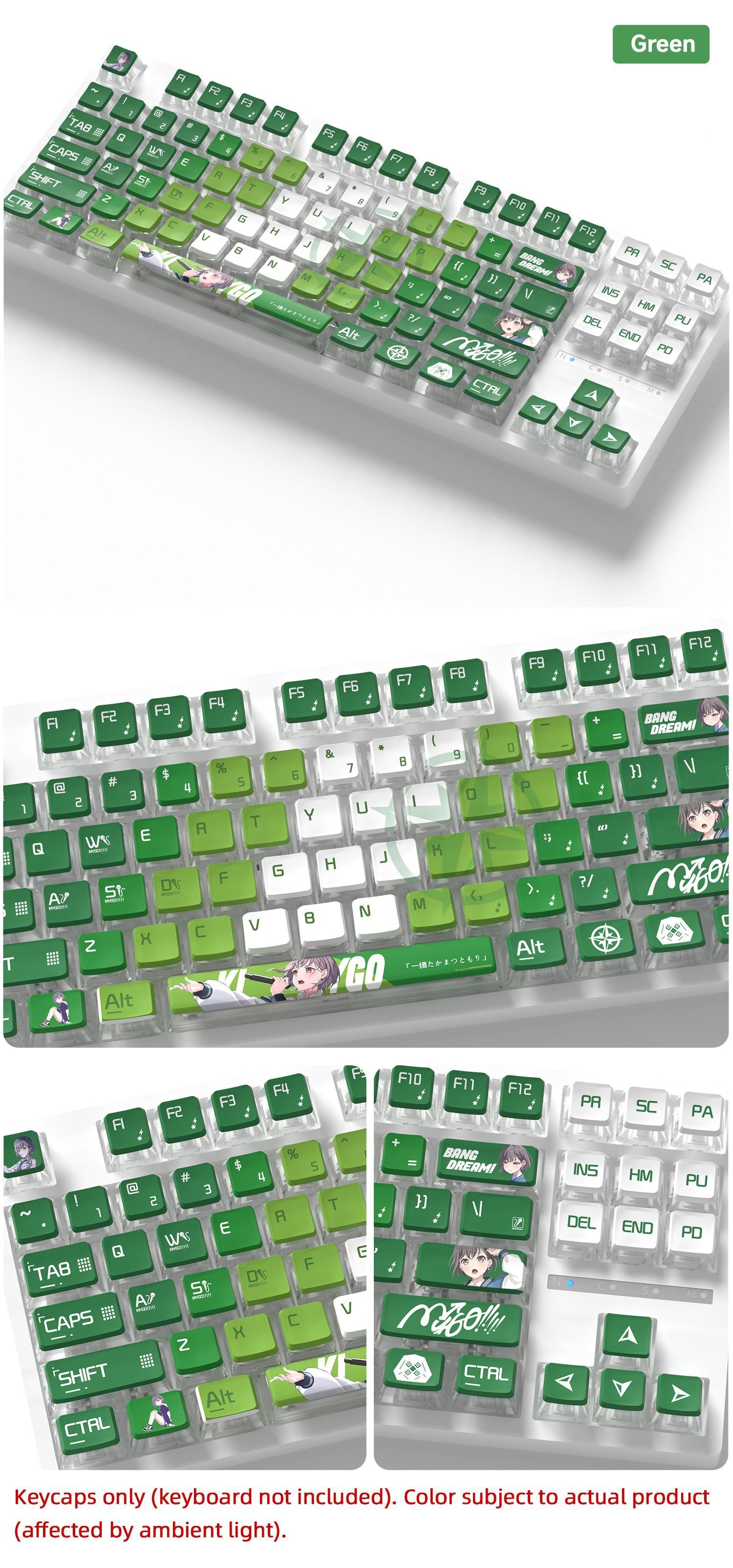 Takamatsu Tomori Four-Sided Backlight Keycaps