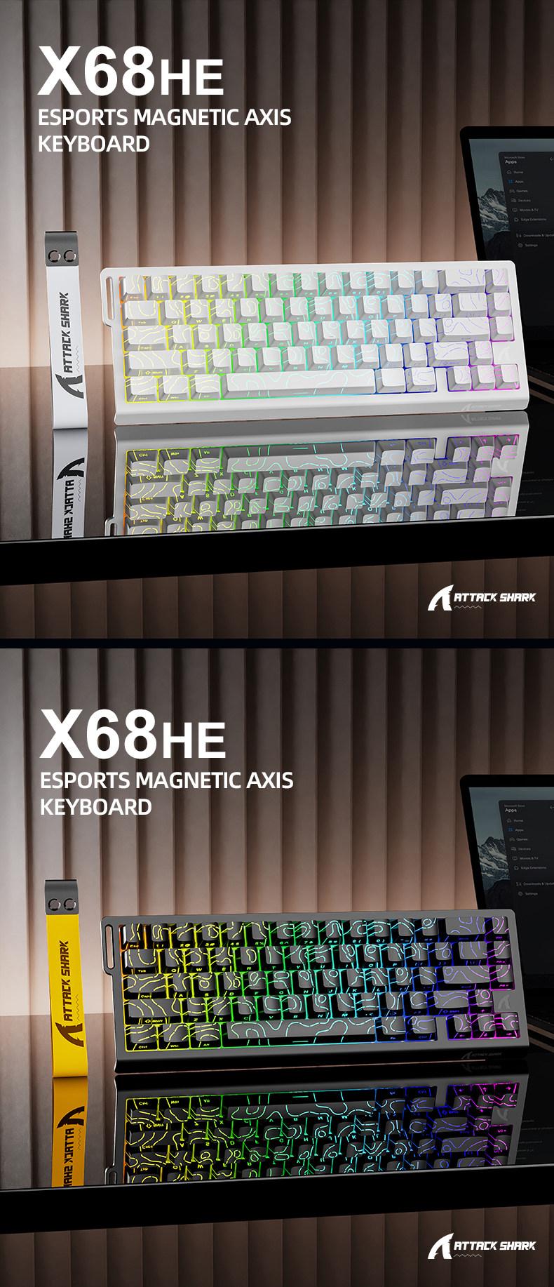 Attack Shark X68HE Magnetic Switch Mechanical Gaming Keyboard