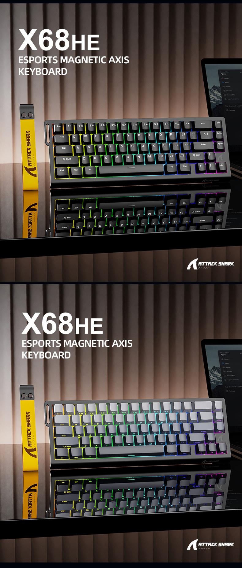 Attack Shark X68HE Magnetic Switch Mechanical Gaming Keyboard