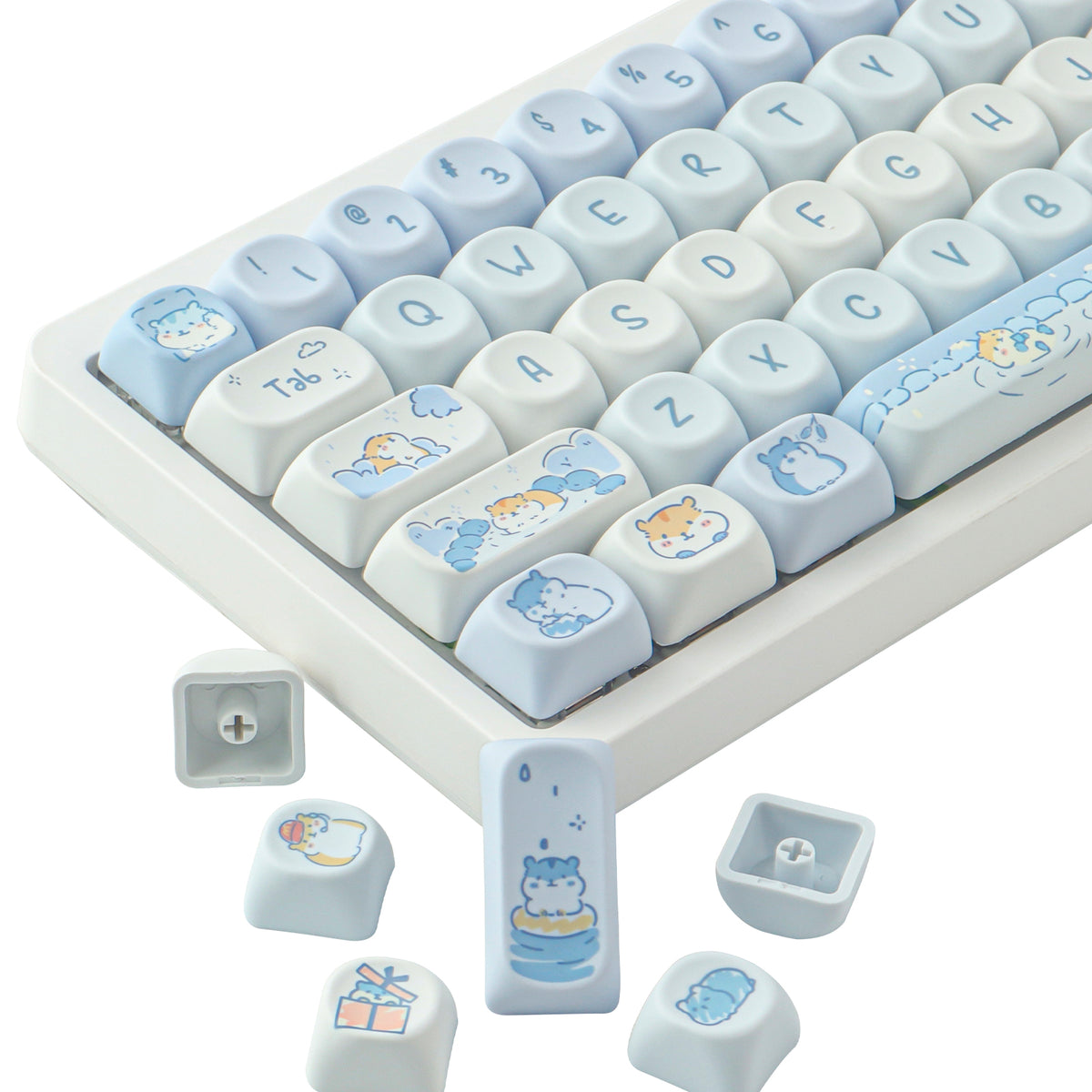 Tater Keys Potato Treasure keycaps 132 Keys PBT Keycaps MOA Profile DYE-SUB ...