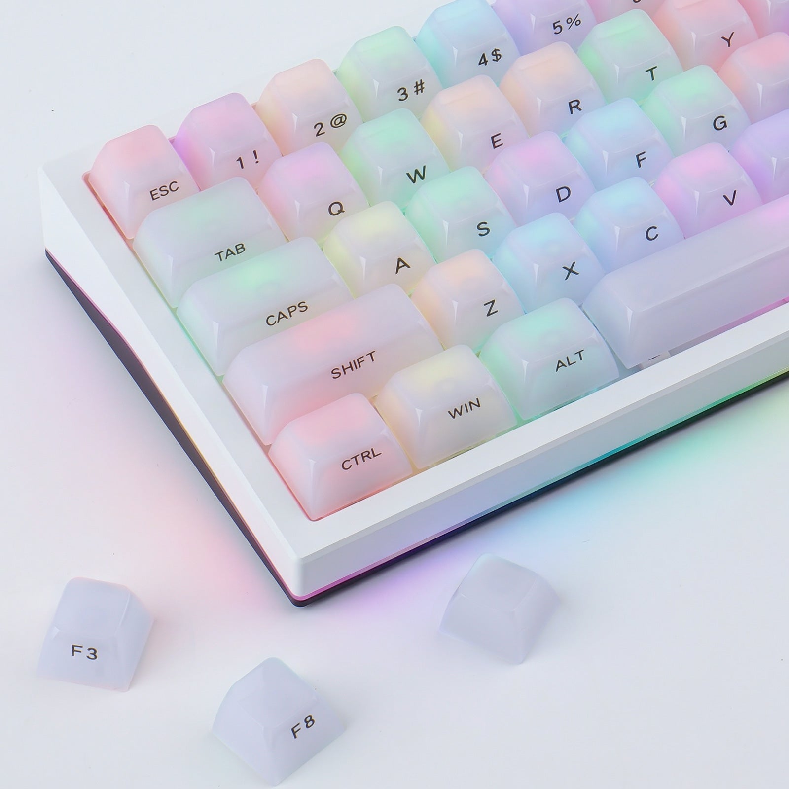 Ice Crystal Mist Side Keycaps - joorkey