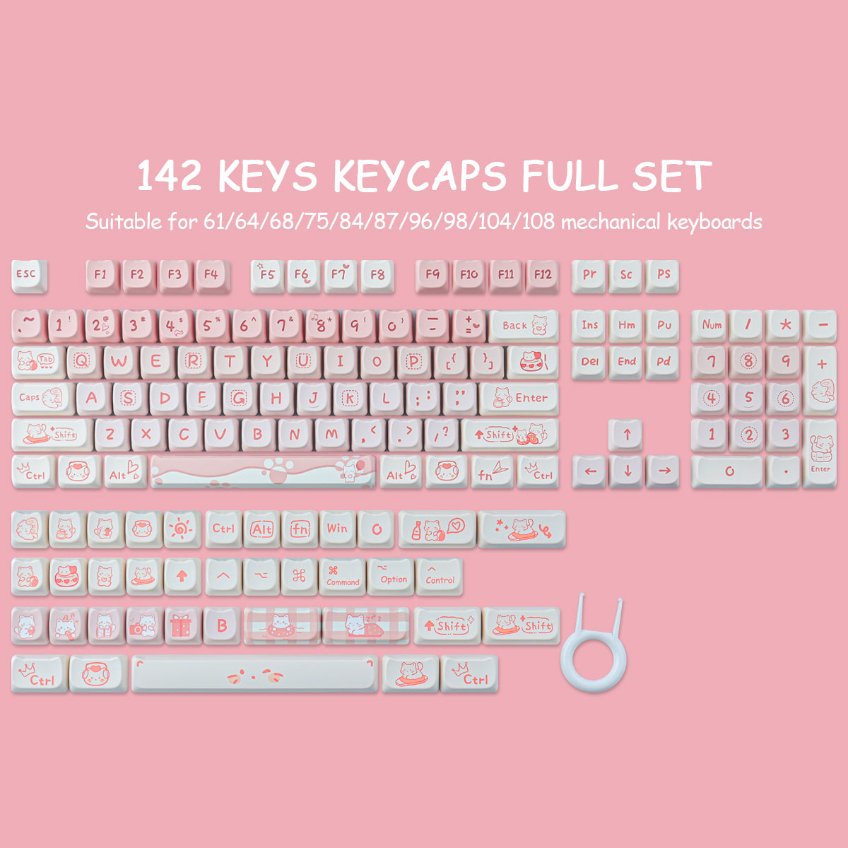 Party Kitten keycaps