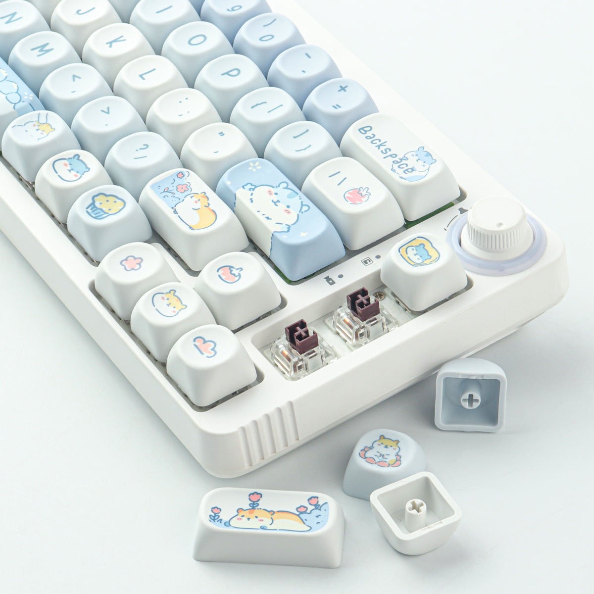 Tater Keys Potato Treasure keycaps 132 Keys PBT Keycaps MOA Profile DYE-SUB ...