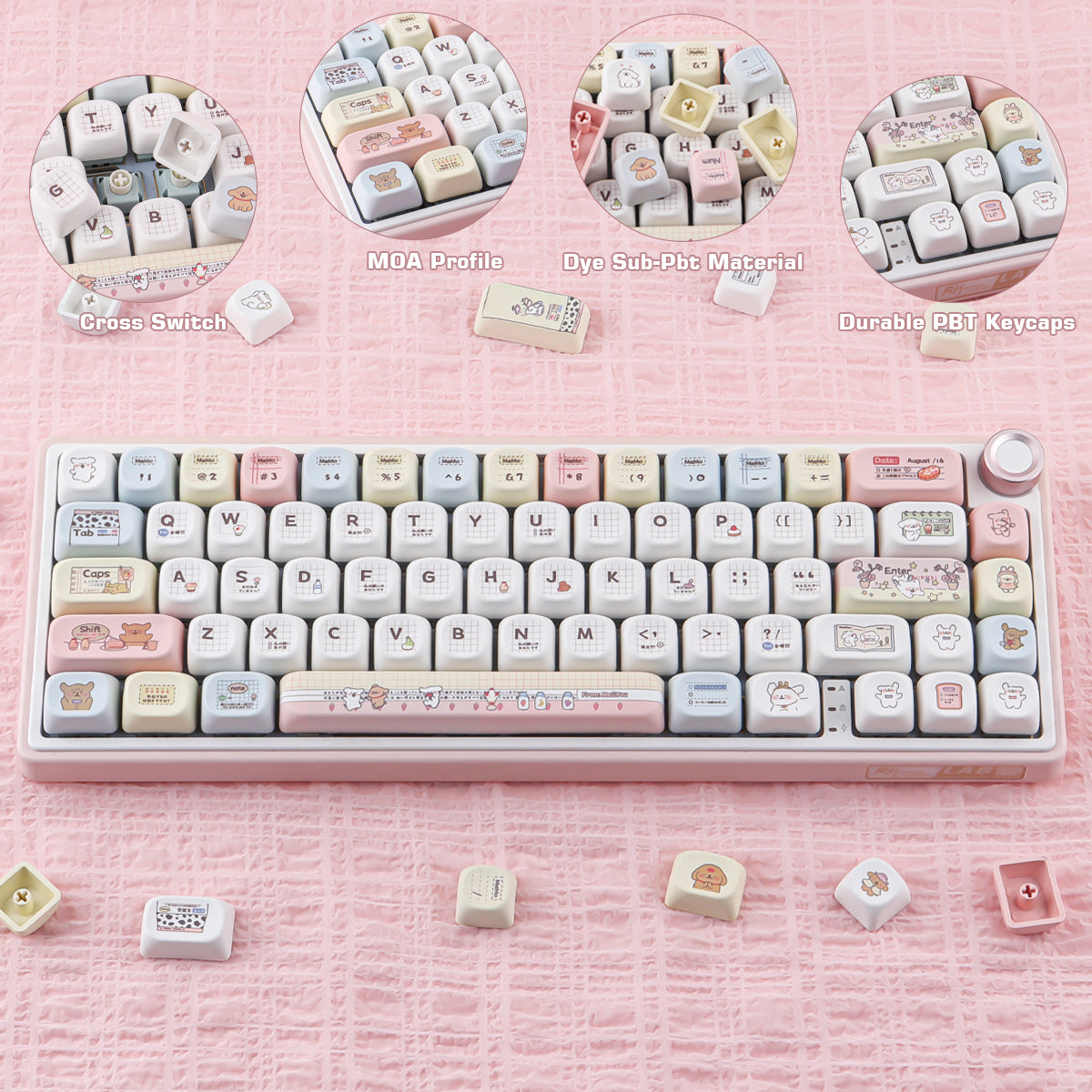 Line Dog Keycaps