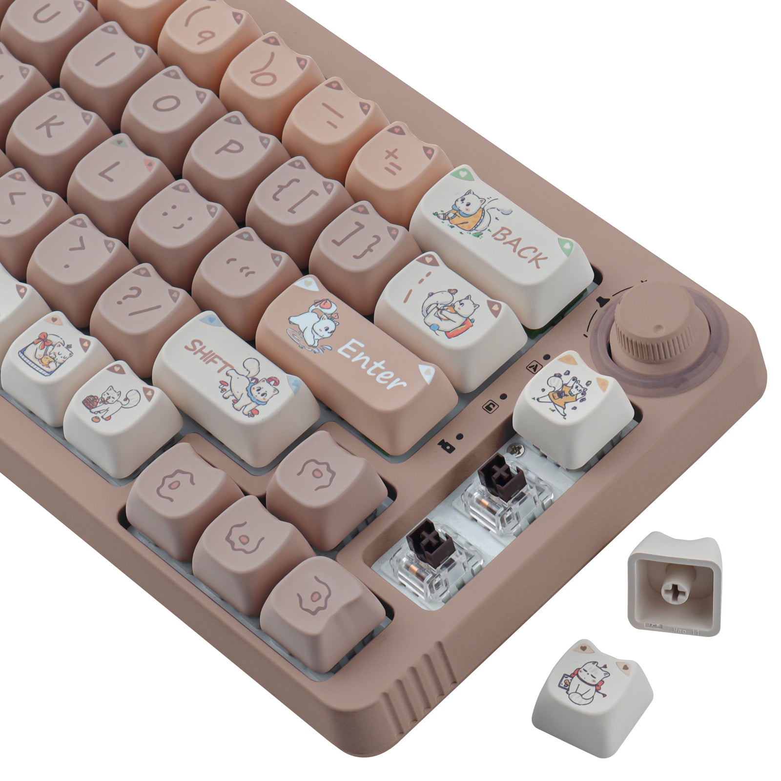Naughty Cat keycaps